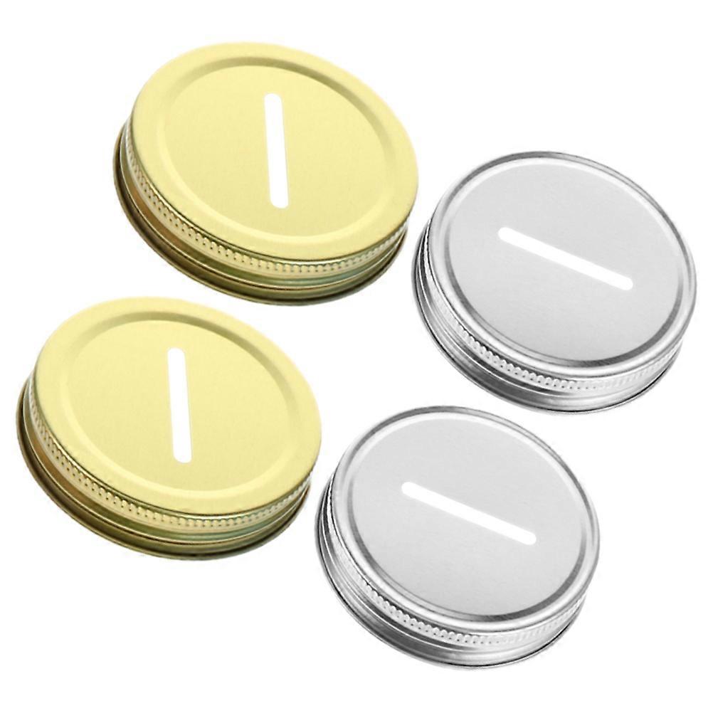 Regular Mouth Canning Lids Lids Metal Jar Caps For Jars Diy Enthusiasts 4Pcs