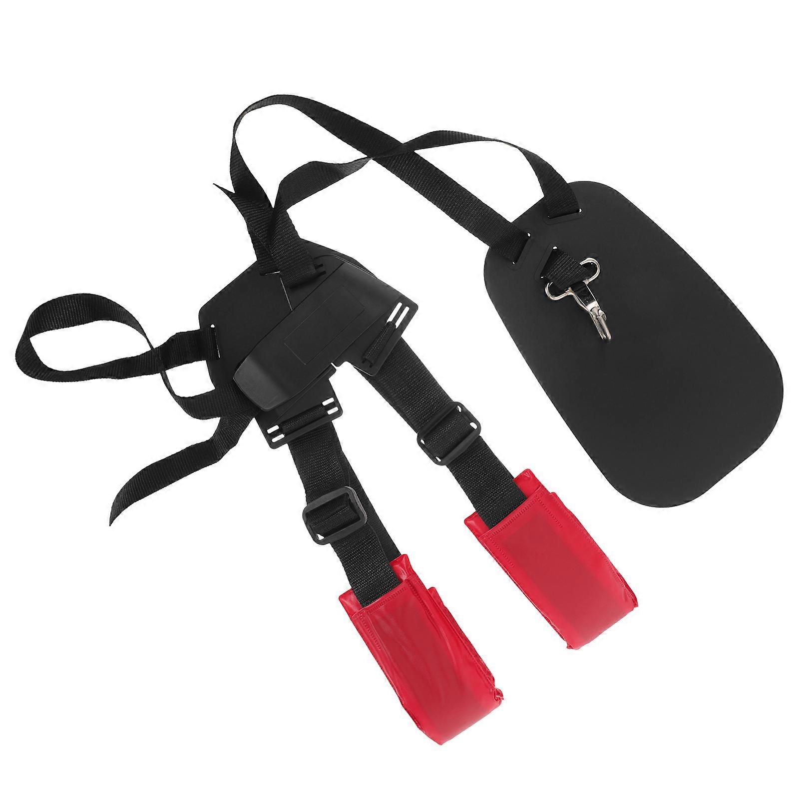 Adjustable Trimmer Shoulder Strap for Lawn Mower and Brush, Durable Nylon PU Material with Quick Release Harness and Comfortable Wide Padding for