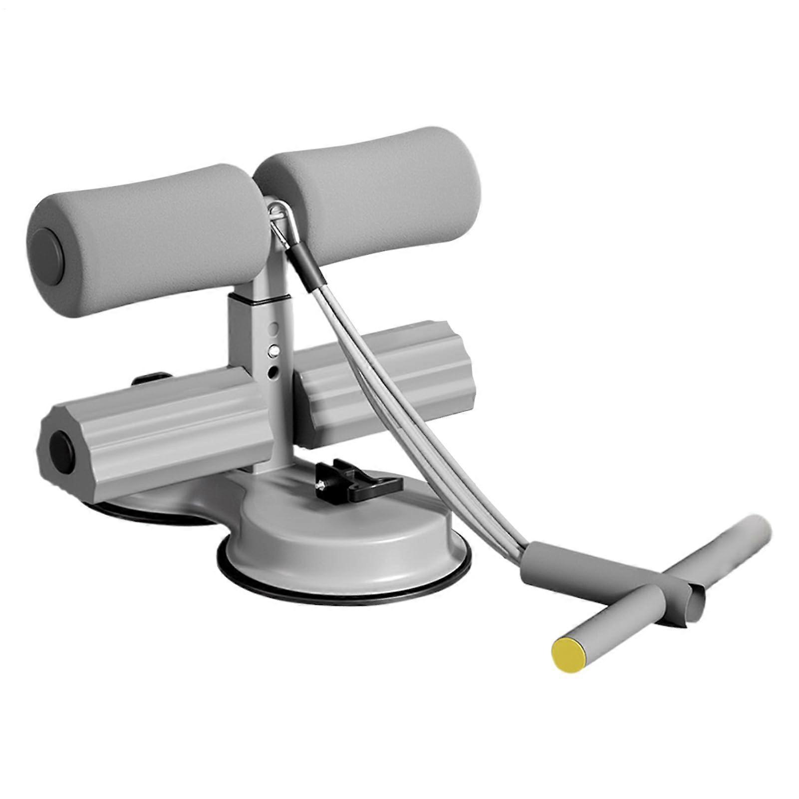 Abdominal Trainer, Adjustable Resistance Band Suction Cup AB Exercise Auxiliary Gray