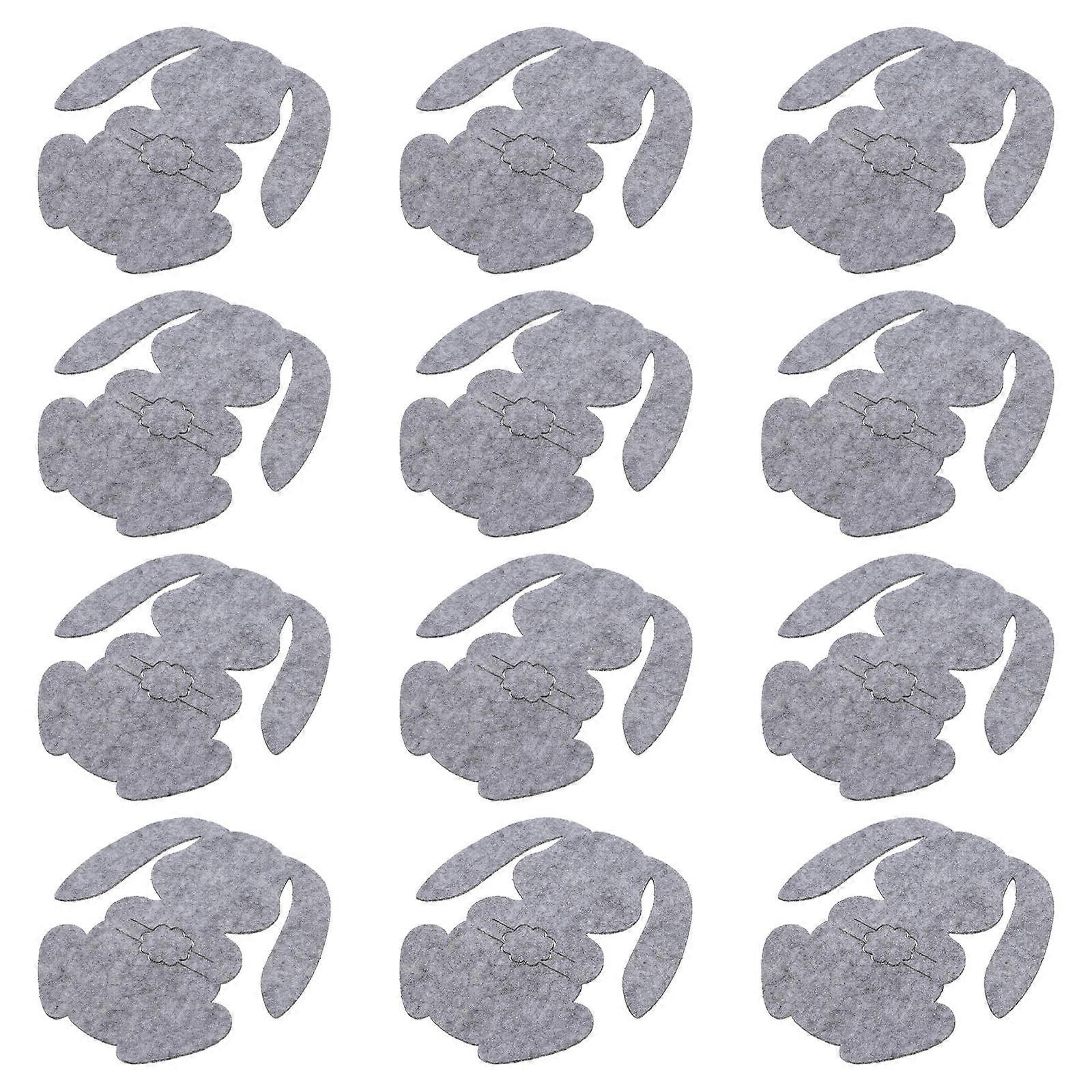 Cutlery Table Holder Rabbit Tableware Holder Non-Woven Fabric for Dinner Table Decor 12Pcs