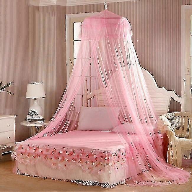 Elegant Lace Bed Canopy Mosquito Net- Hung Dome