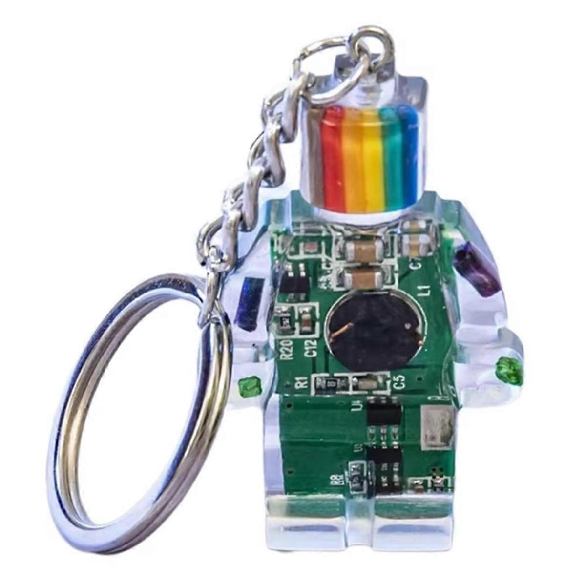 Fast Reach Electronic Robot Keychain Green