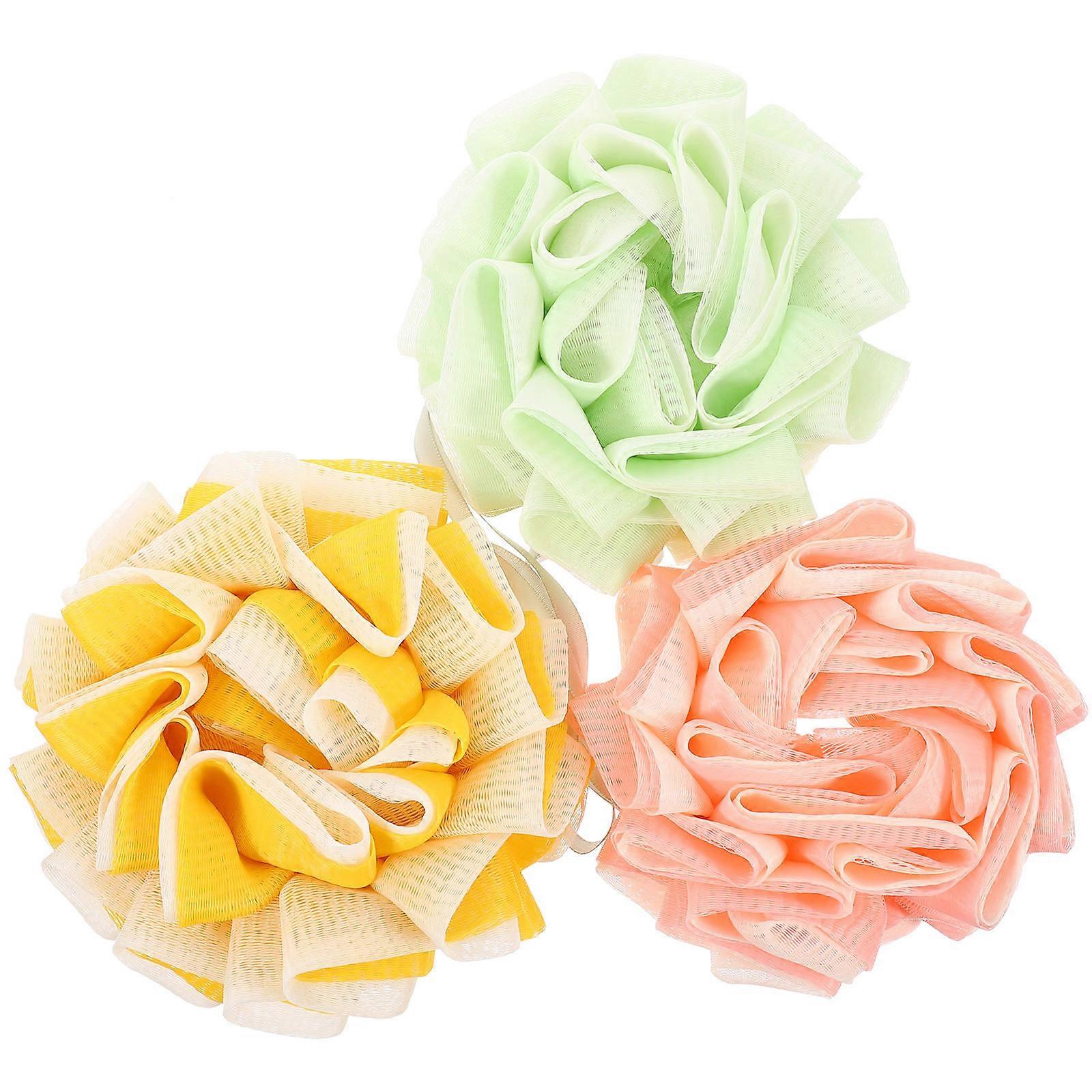Bath Sponge Exfoliating Loofah Balls for Deep Cleansing – Soft Mesh Shower Scrubber for Smooth Skin – Ideal for Women and Hotel Use – Random Colors