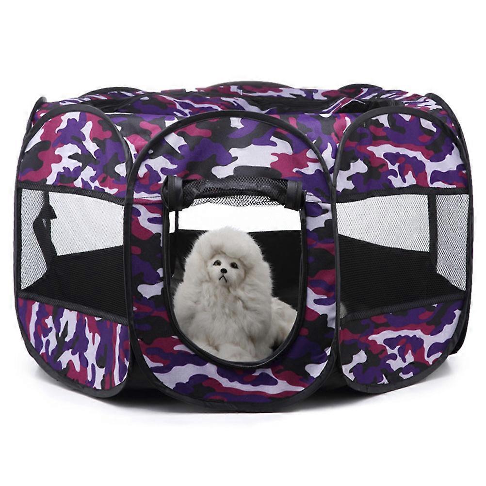 Foldable Pet Tent Purple 72x72cm Indoor And Durable 1Set