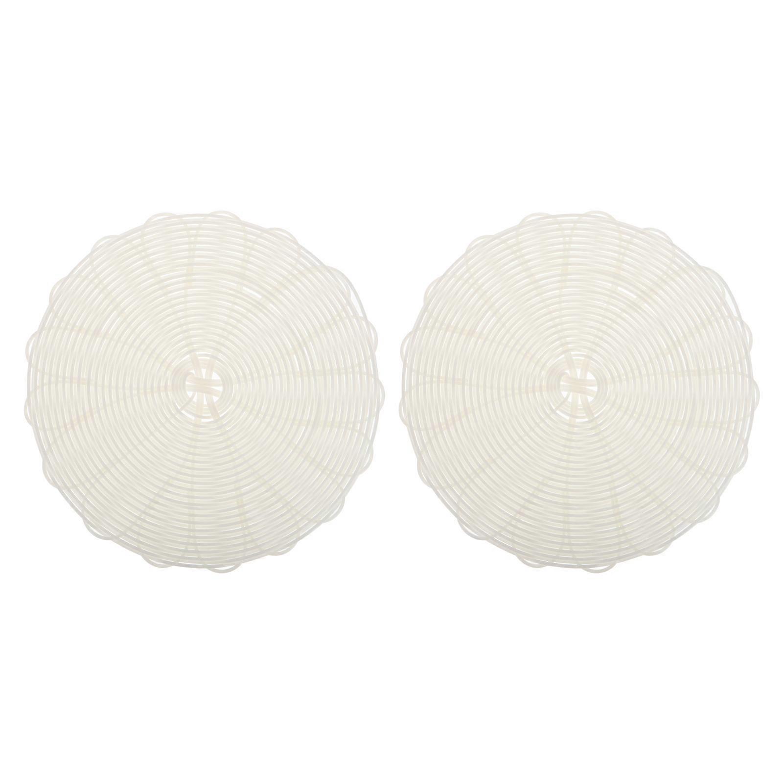 Food Preparation Steamer Basket Liners Reusable Nonstick Imitation Rattan For Families 2Set