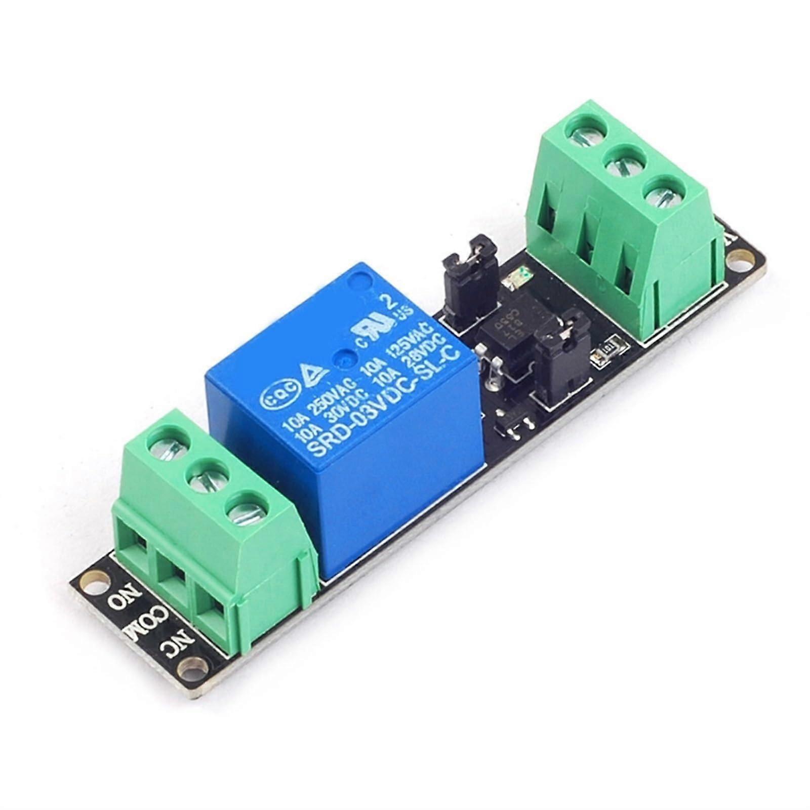 High-Level Trigger Relay Module, Optocoupler Relay Module, DC 3V/3.3V Isolated Drive Control Board with Output Signal Indicator