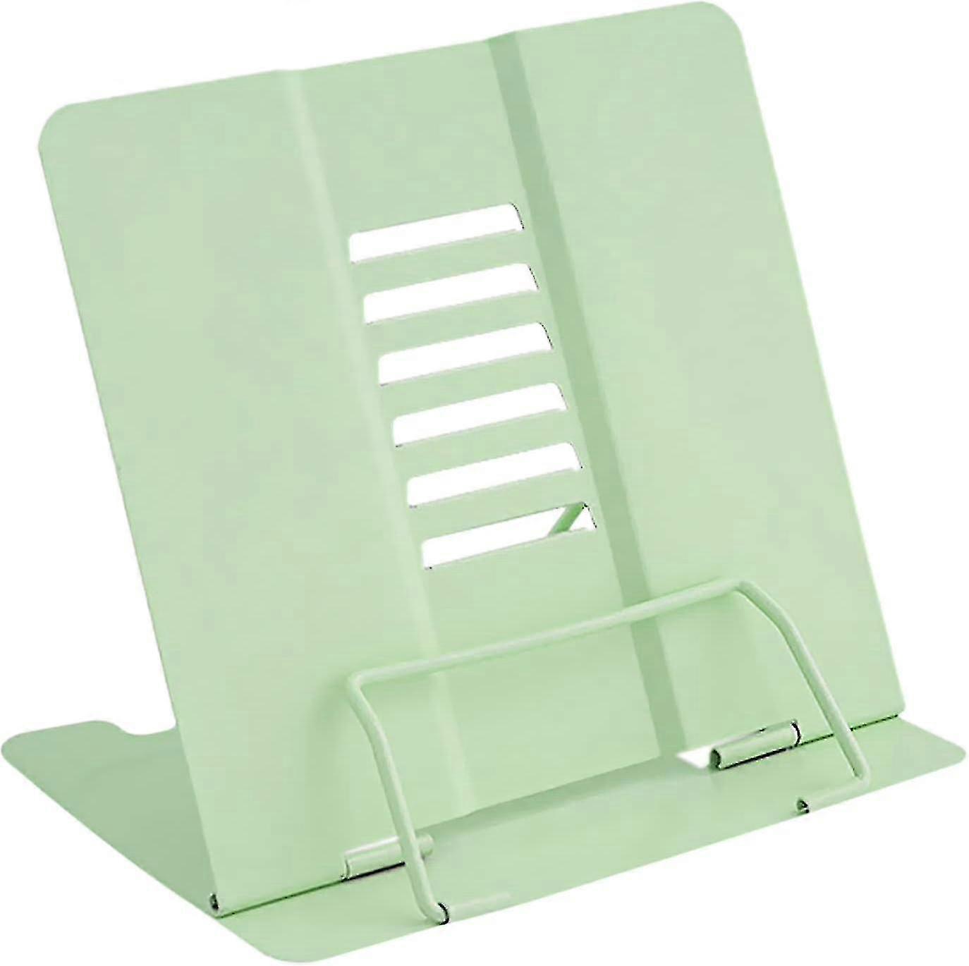 Porte-documents multifonctionnel en métal à angle réglable - Porte-documents portable et robuste pour les manuels, adapté à différentes marques, vert