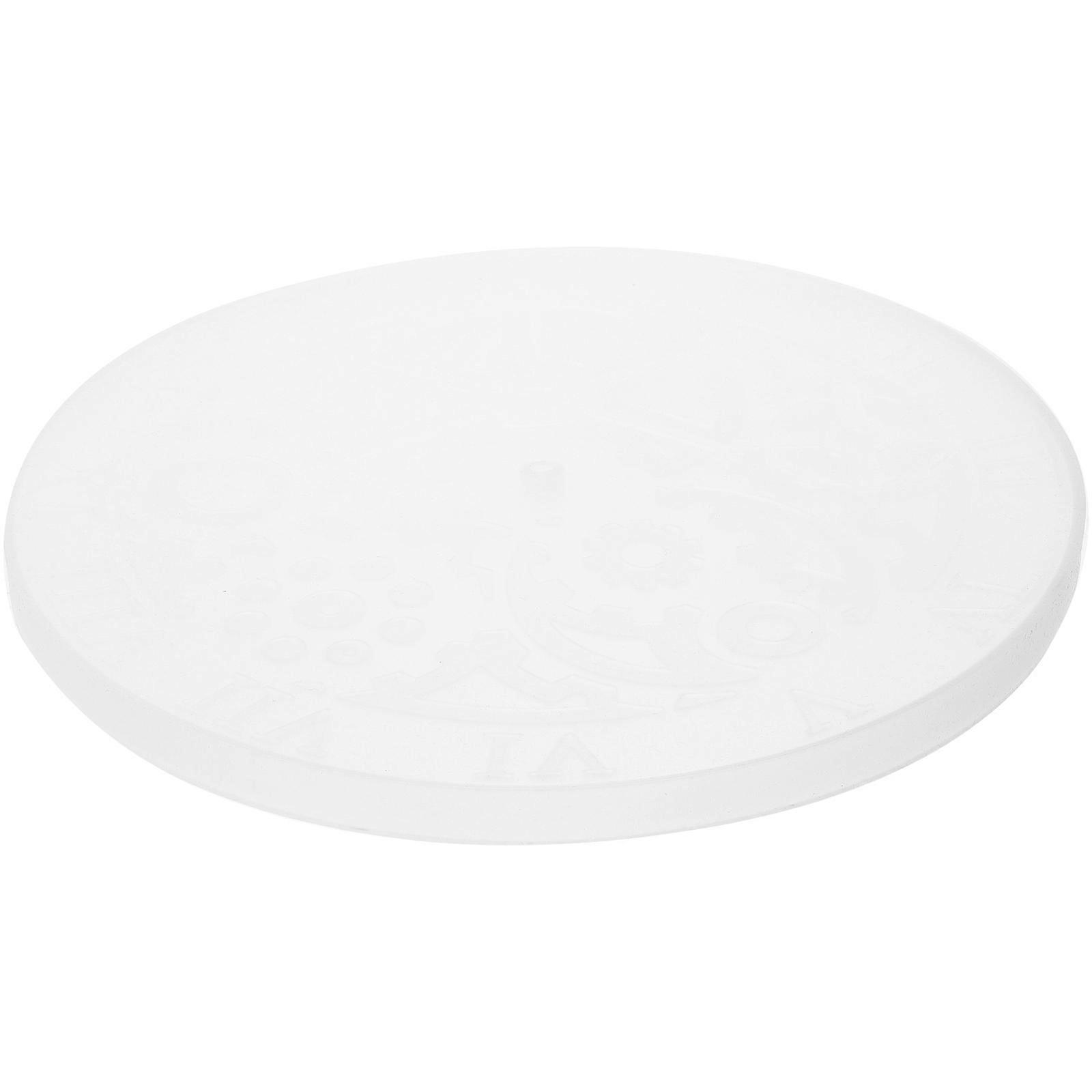 Clock Mold Silicone Mold Diy Projects Craft Supplies Circular Simple Style White 20.00X20.00X1.00CM 1Set