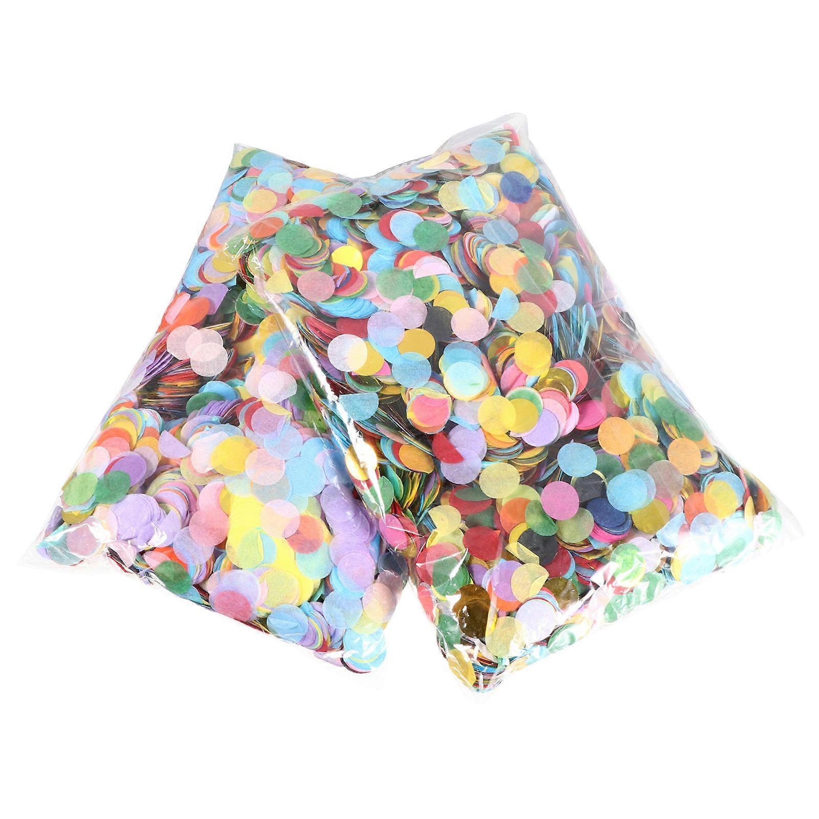 Globos de confeti multicolor para mesa, decoración de cumpleaños, 15 x 15 cm