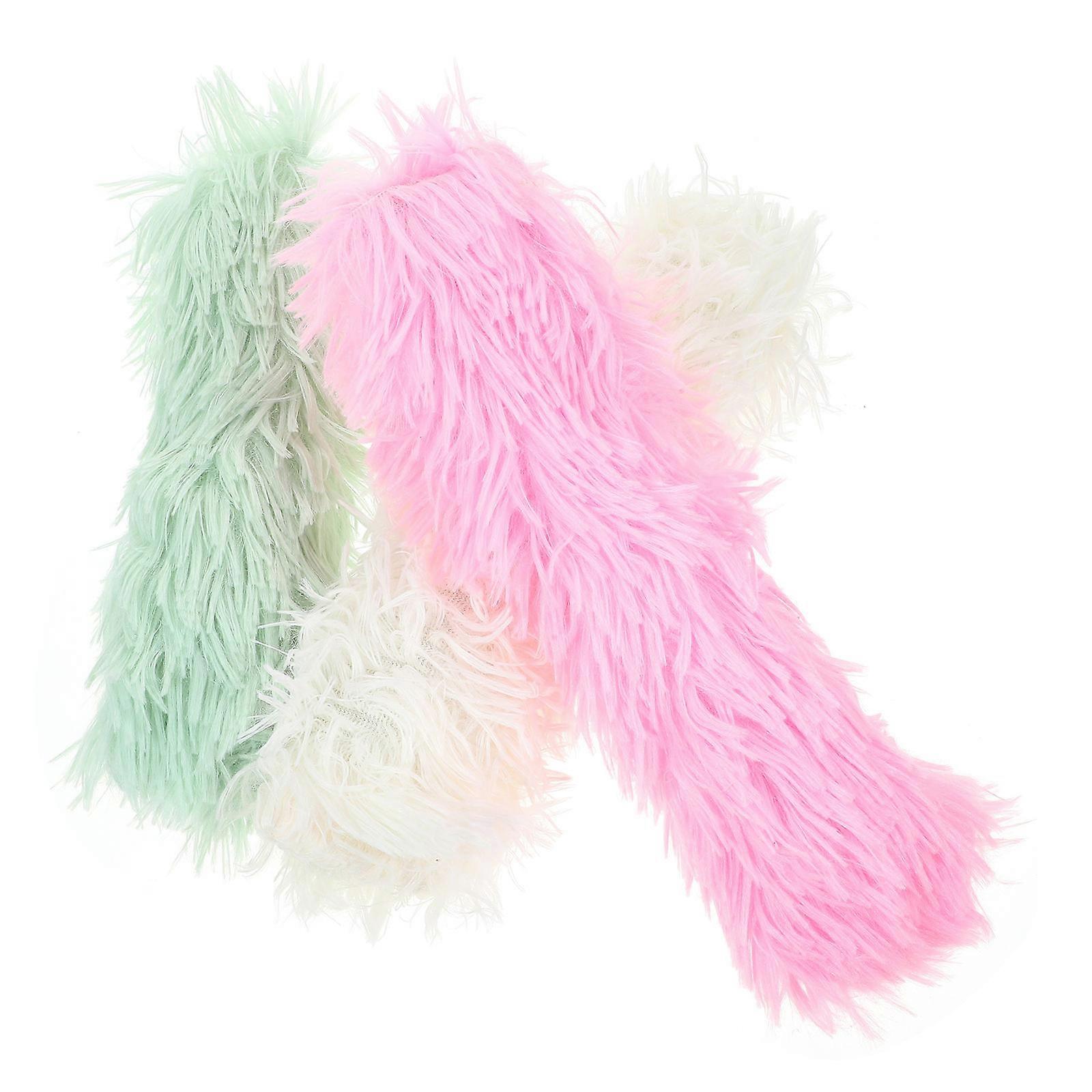 Interactive Cat Toy Kitten Toy Lint Material Care Reduce Loneliness Pink Color 3Pcs