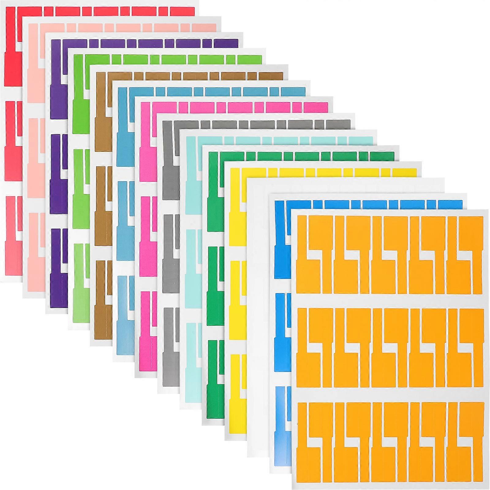 Self Adhesive Cable Labels Wire Labels Electrical Waterproof Tear-Resistant 30x21x0.1cm 14 Sheets For Cables Wires