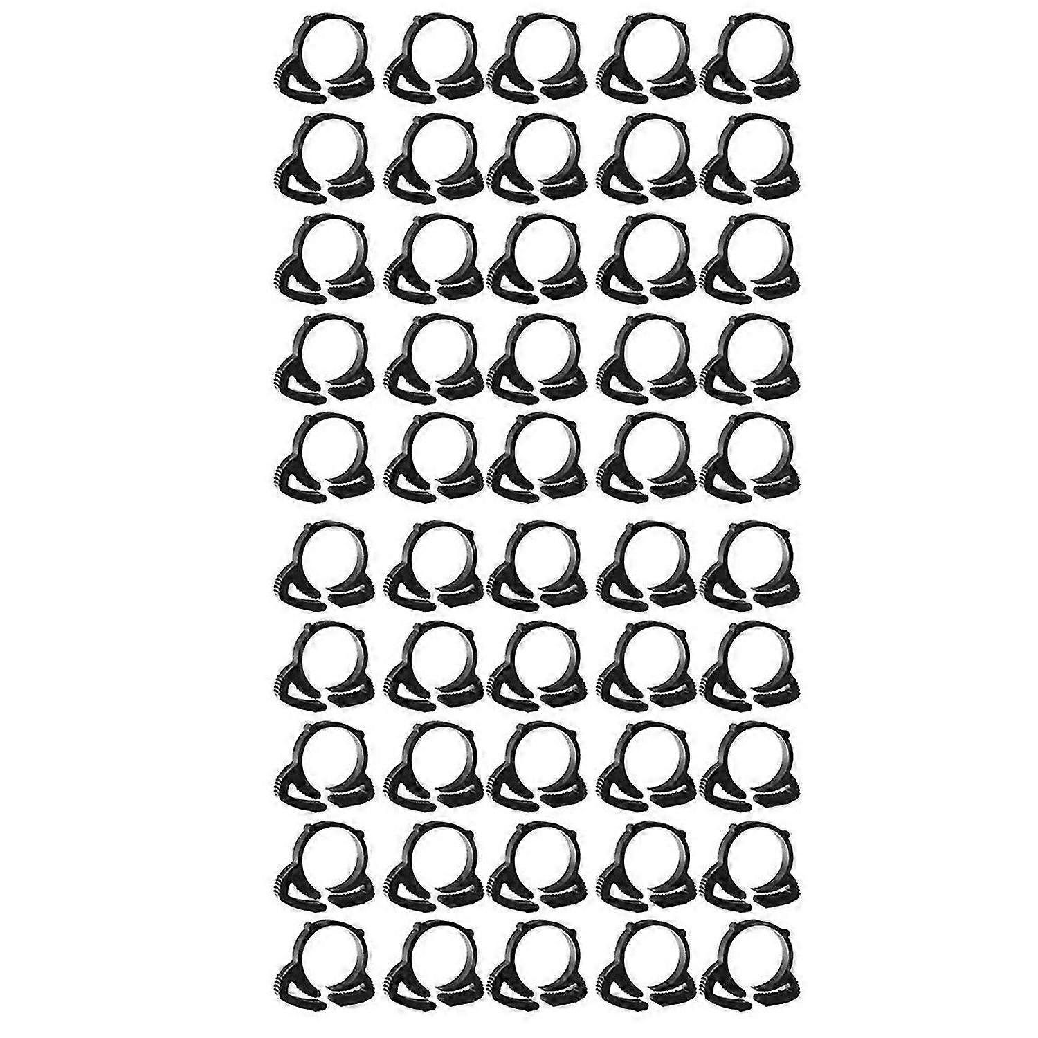 50PCS PE Pipe Clamp Irrigation Pipe Fixed to Prevent Water Leakage Sprinkler Drip Pipe Accessories F