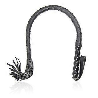 Faux Leather Whip 80 cm, Soft and Comfortable, Durable for Beginners and Lovers