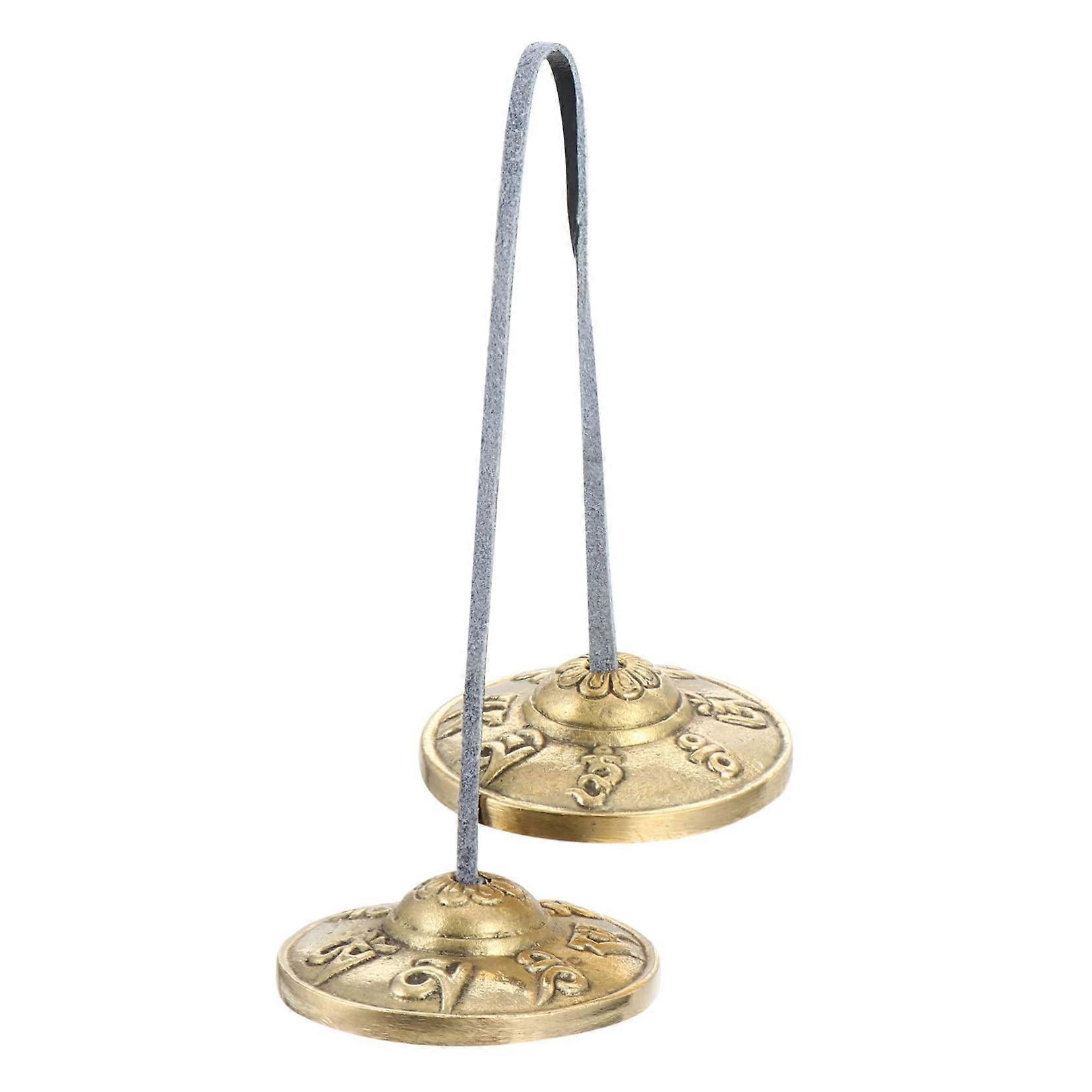 1 pair of Nepalese cymbals for yoga and meditation, handcrafted percussion for harmony
