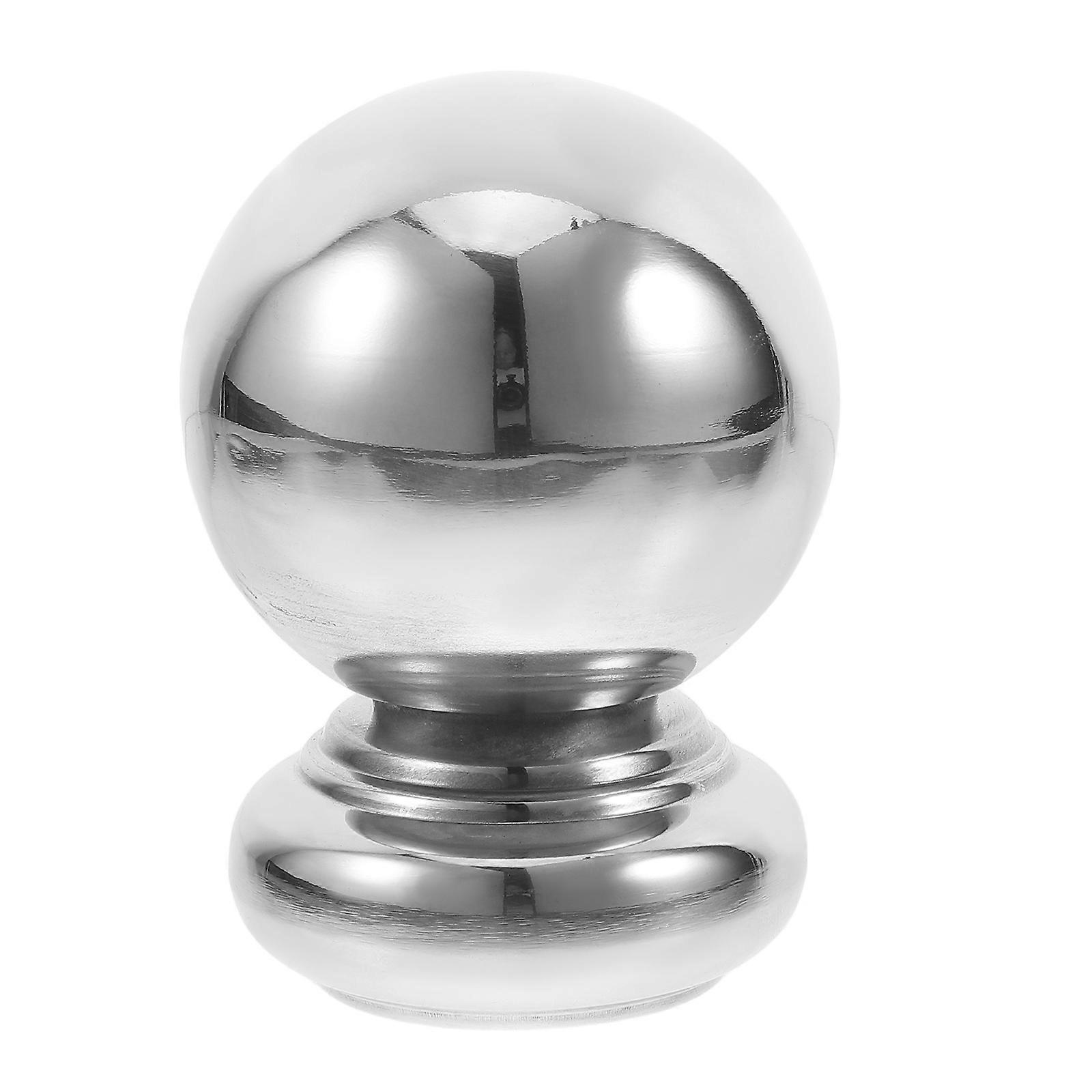 It seems like you're referring to a product listing or description for a **stainless steel decorative fence post cap**, specifically a **round