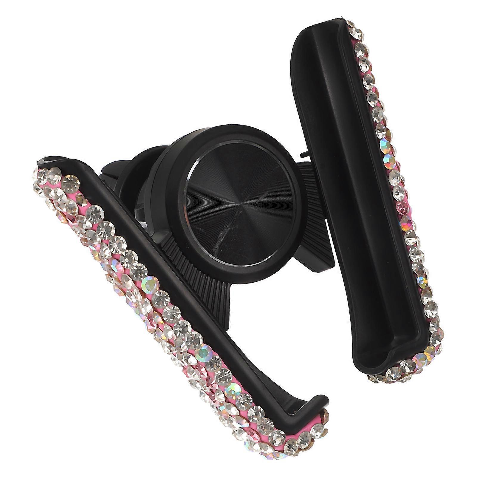 Phone Mount For Vehicle Pink 3.5×3.5×0.8in 360-degree Rotation 1Pack
