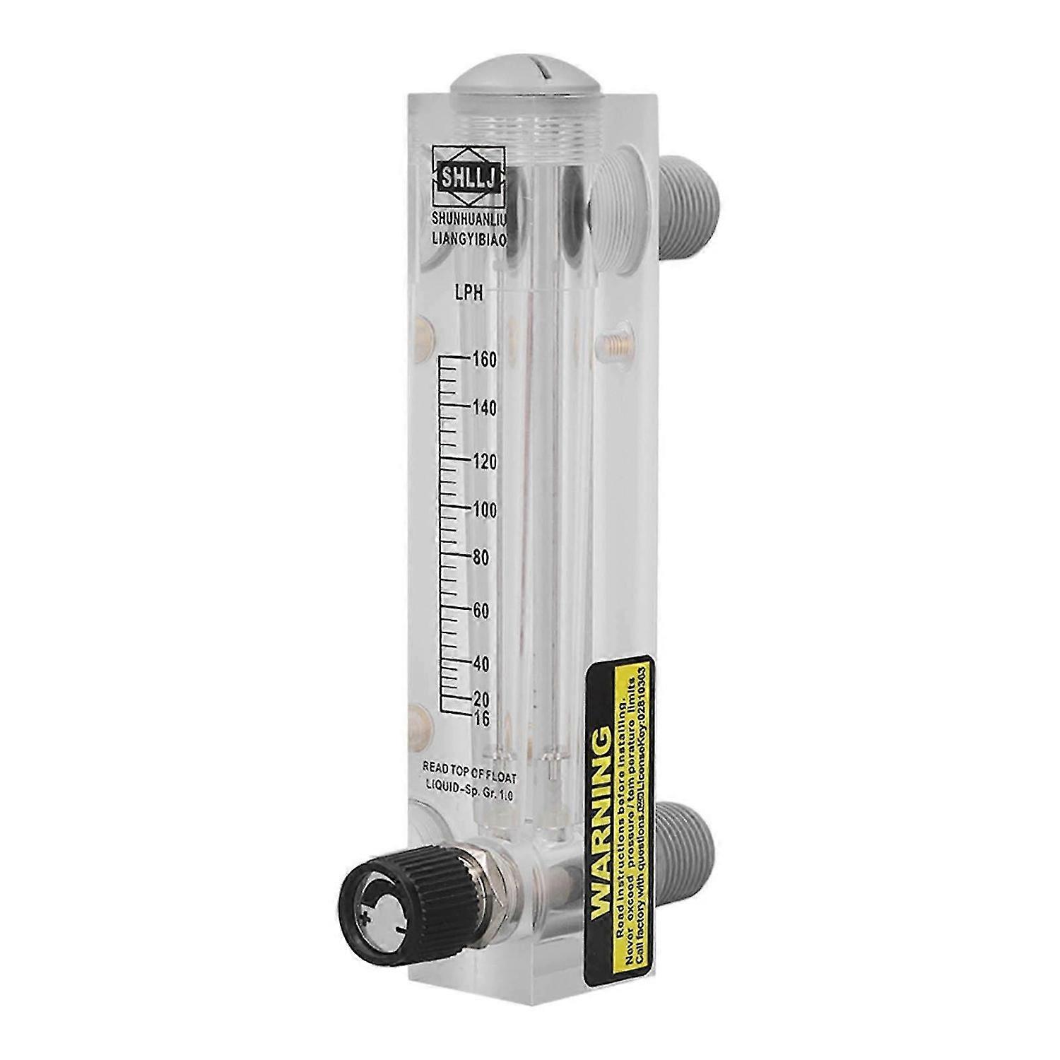 16160LPH Adjustable Liquid Flowmeter Transparent High Accuracy Water Flow Meter Panel Type
