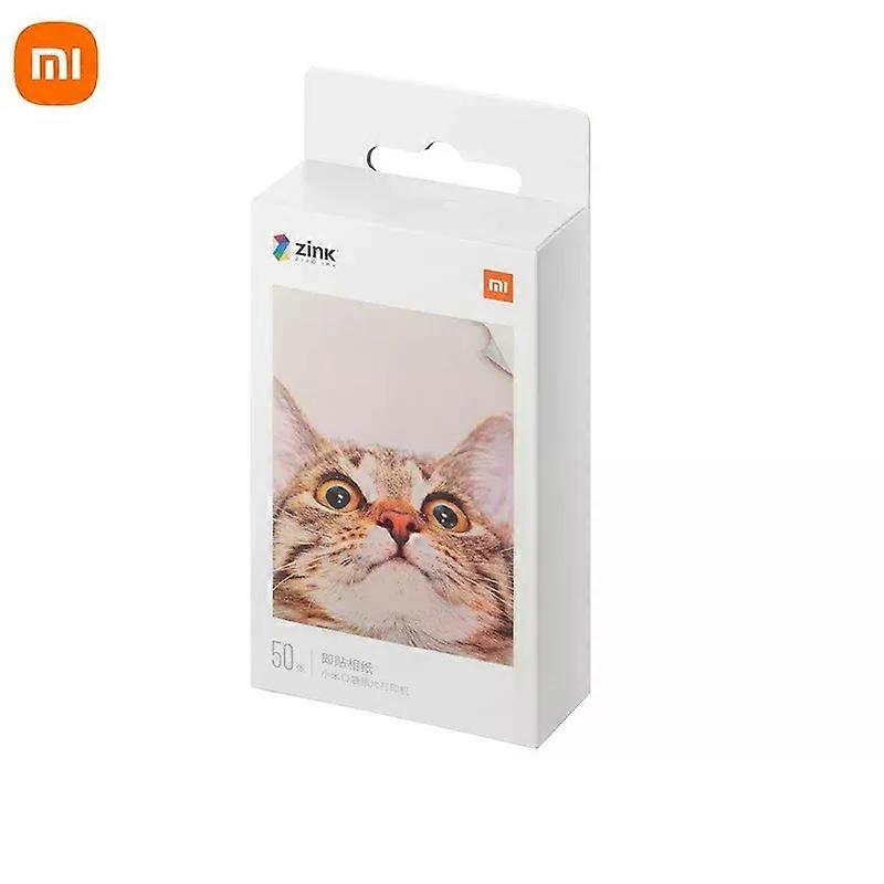 Stand Original Xiaomi ZINK Pocket Printer Paper Self-adhesive Photo Print 50pcs Sheets Xiaomi 3-inch Mini Pocket Photo Printer