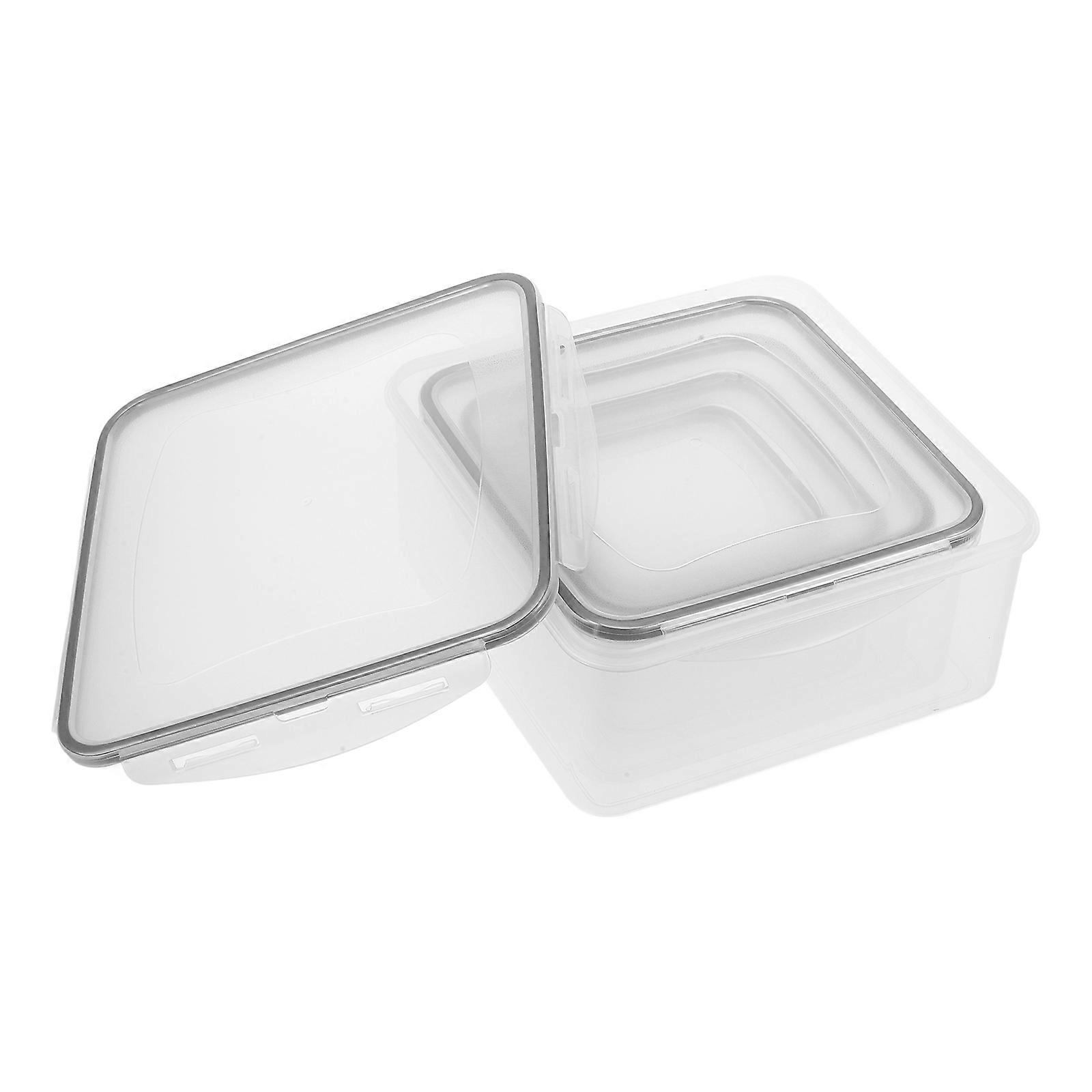 Fridge Fruit Storage Box Transparent Stackable Refrigeration 5Pcs