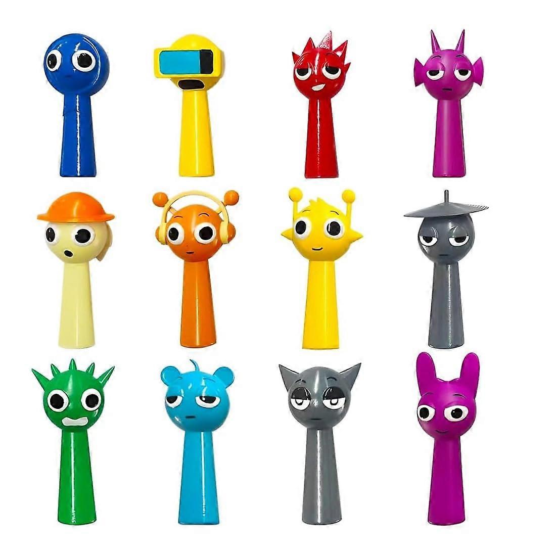 VIU 12Piece Toy Figures Set, Action Figures, Cake Topper, Horror Game Character Statues, for Kids and Adults, Gamers and Home Decor