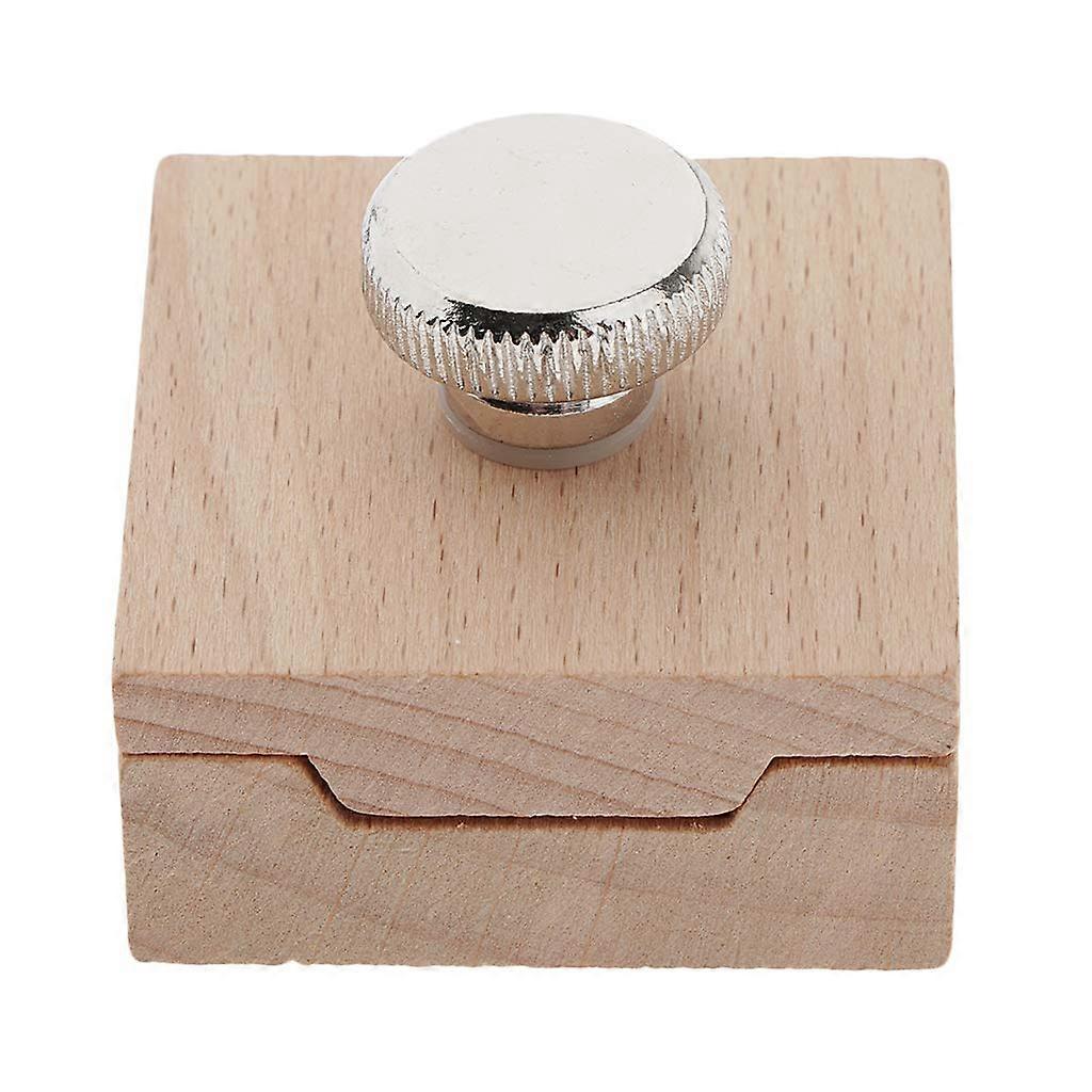 Wood Sanding Block and Leather Polishing Tool for Belts and Saddles, Square Style 2, Durable Material