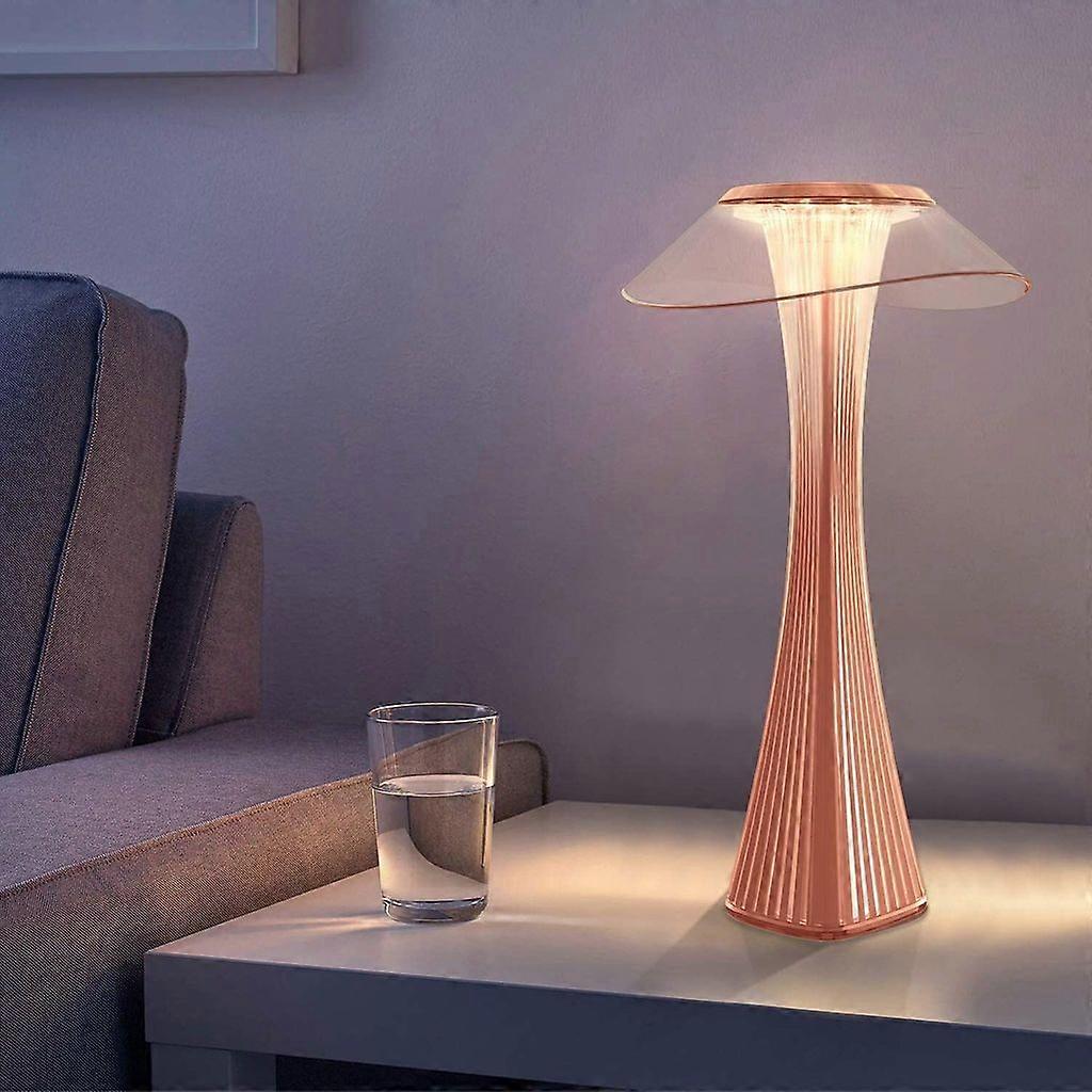 LED Dimmable Desk Lamp: Battery/USB Powered, Portable – Night Light for Restaurants, Hotels