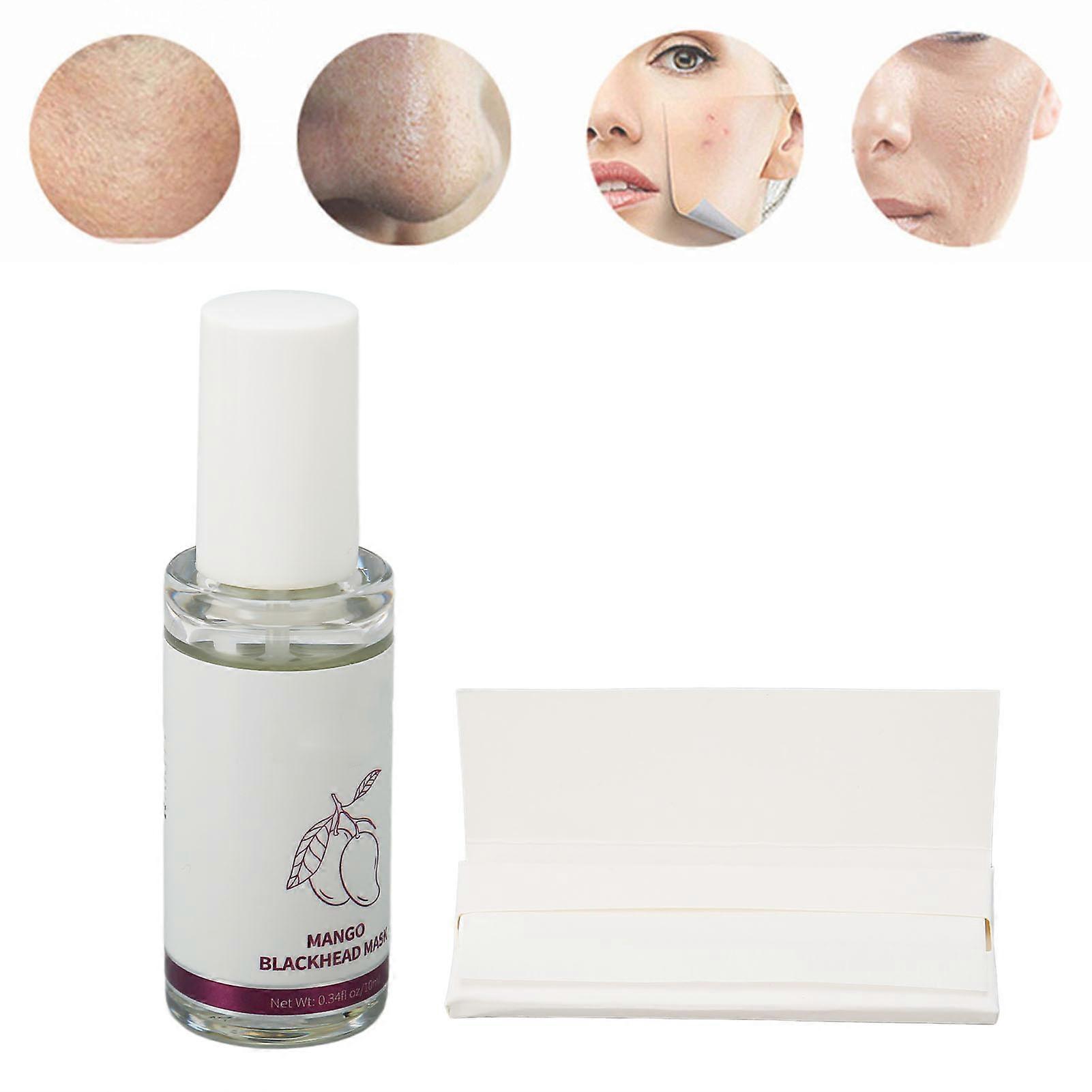 Blackhead Remover Liquid Kit Mild Safe Shrink Pores Reduce Pimples Deep Cleanse Strong Adsorption Blackhead Mask Kit
