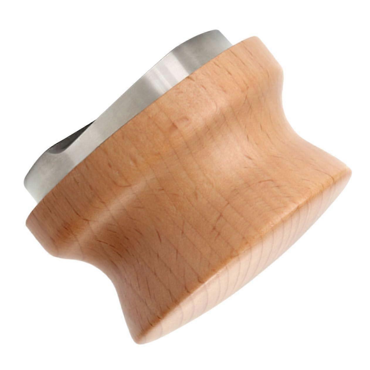 Wooden Handle Coffee Distributor Manual Espresso Tool Adjustable Coffee Bar