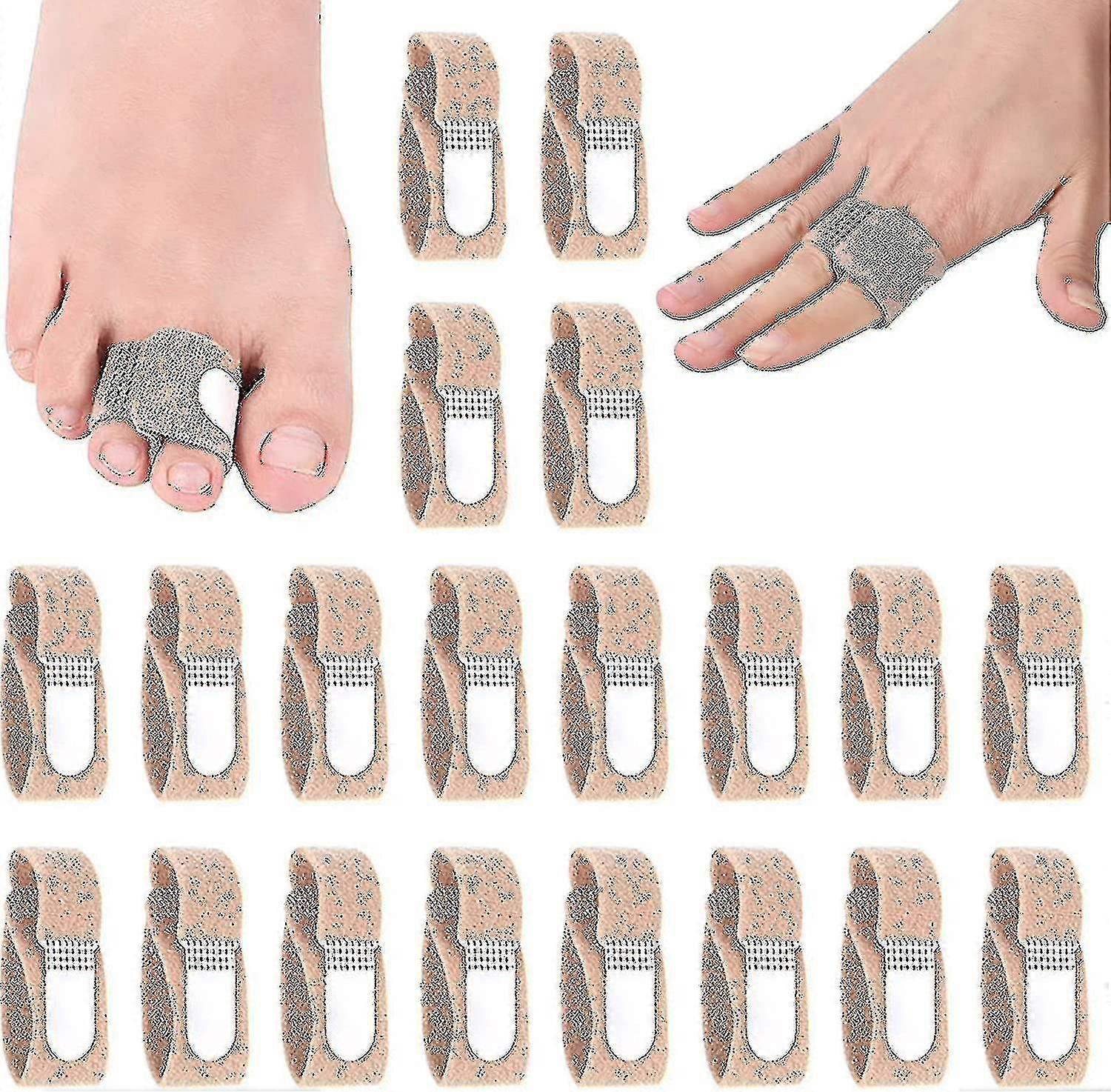 Toe Splints & Pads for Broken, Hammer, Crooked & Overlapping Toes - Corrective Support