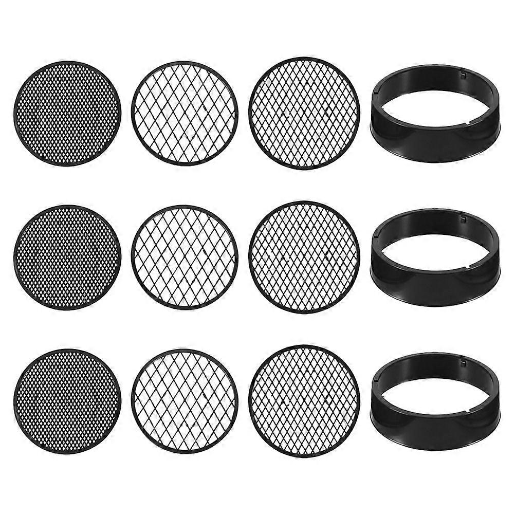 3 Sets Handheld Soil Sifter with Replaceable Mesh Screens for Gardening, Rock and Compost Sieve, Portable Basin Sieves for Leaves, Gravel, and Dirt