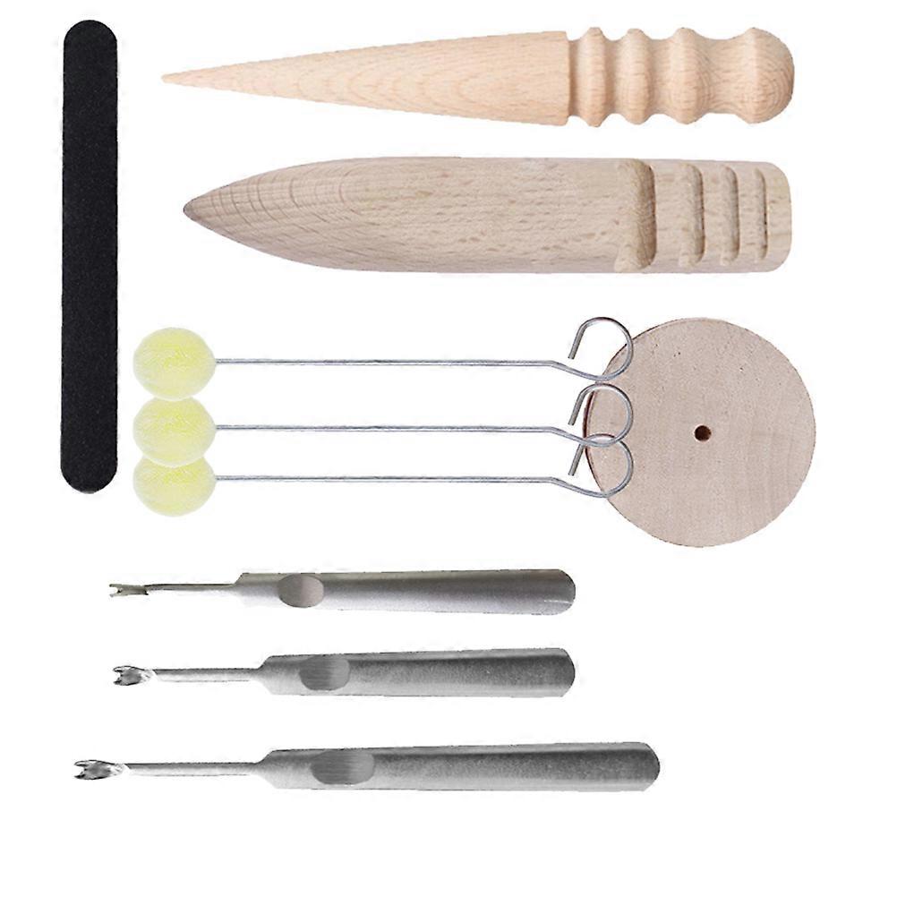 Grinding Bit Tool Kit 10Pcs Wood Leatherworking Tools Diy Projects 15x2x1cm Drilling And Polishing