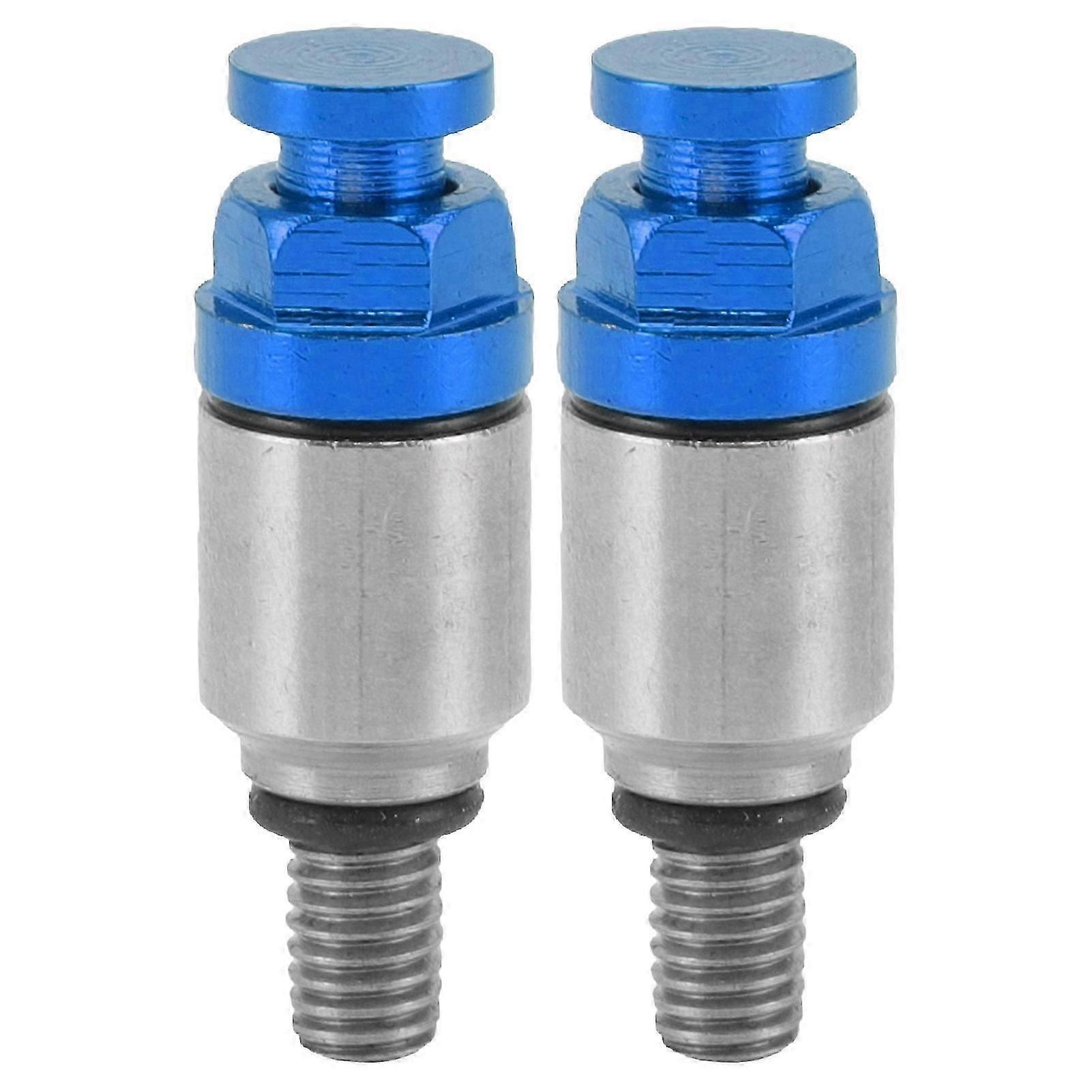 2pcs M5x0.8 Aluminium Alloy Fork Air Bleeder Pressure Relief Valve Replacement for CRF150R CR125R CR250R CRF250R Blue