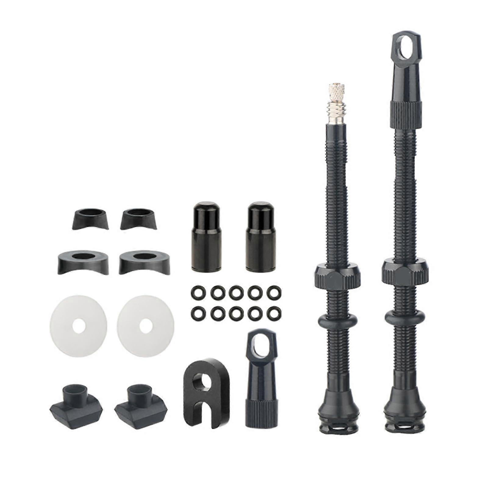 Aluminum Alloy Bicycle Valve Extensions for Mountain Bike, Durable and Lightweight, Compatible with Presta and Schrader Valves
