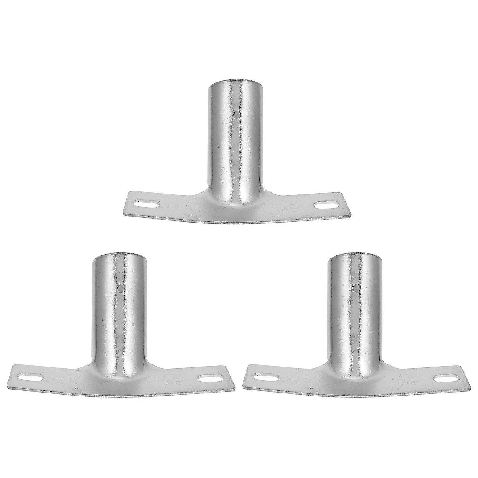 3pcs Broom Handle Holder Adapter For Pole Broom Head Adapter Floor Broom Handle Connecting Metal Thread Tip Broom Extension Pole Connector