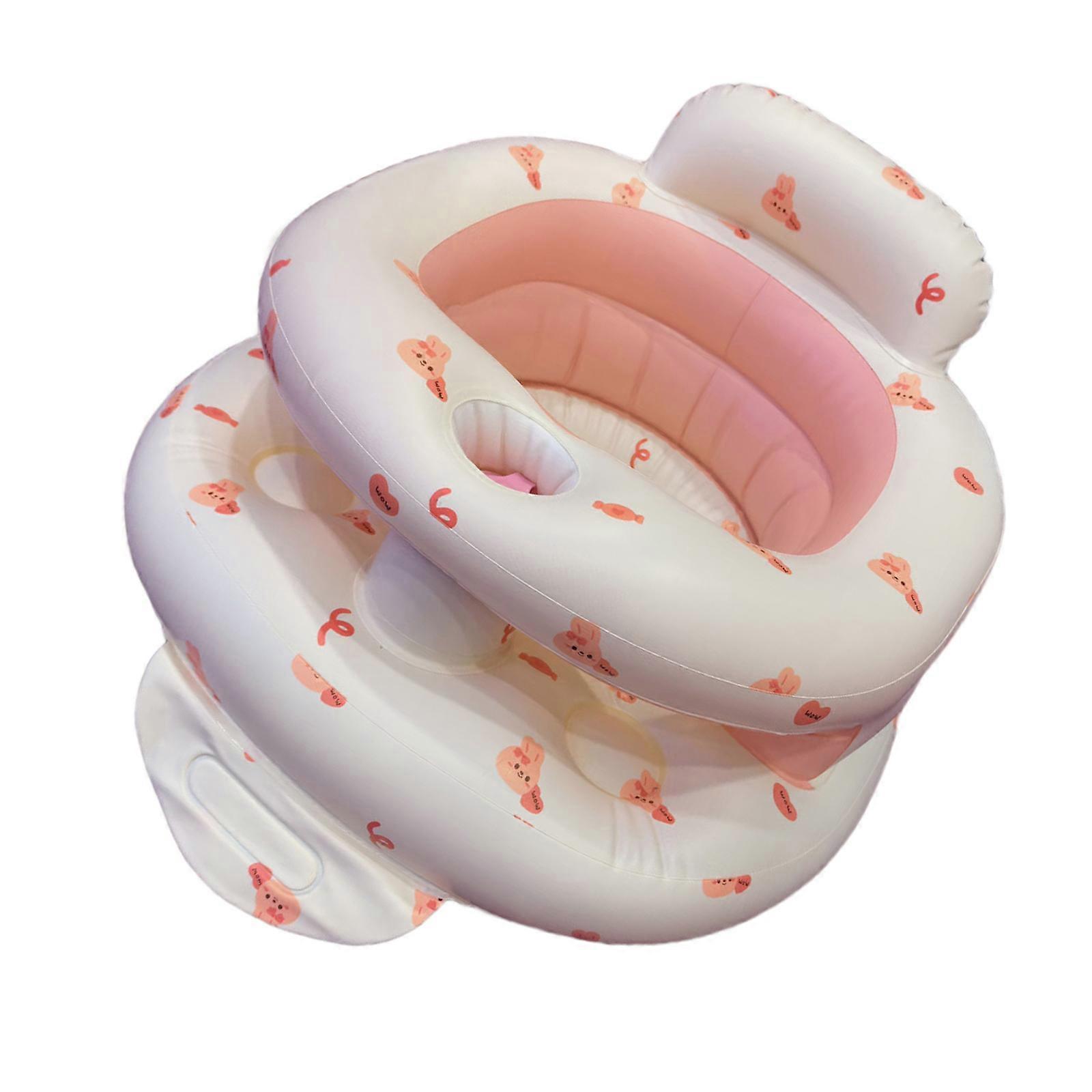 Infant Inflatable Training Seat for Learning to Sit Safe and Comfortable PVC Chair for Baby 3 Months and Up Multicolor