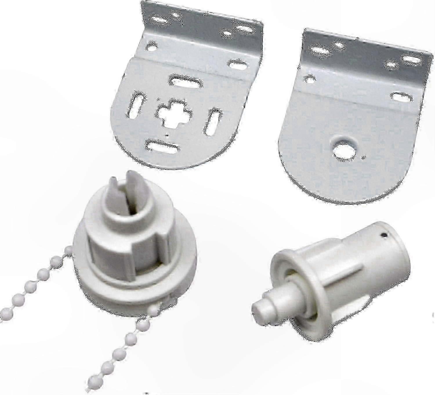 Roller Blind Fixing Kit with 32mm Mechanism, Chain, and Metal Bracket, Supports Up to 5kg Weight Capacity