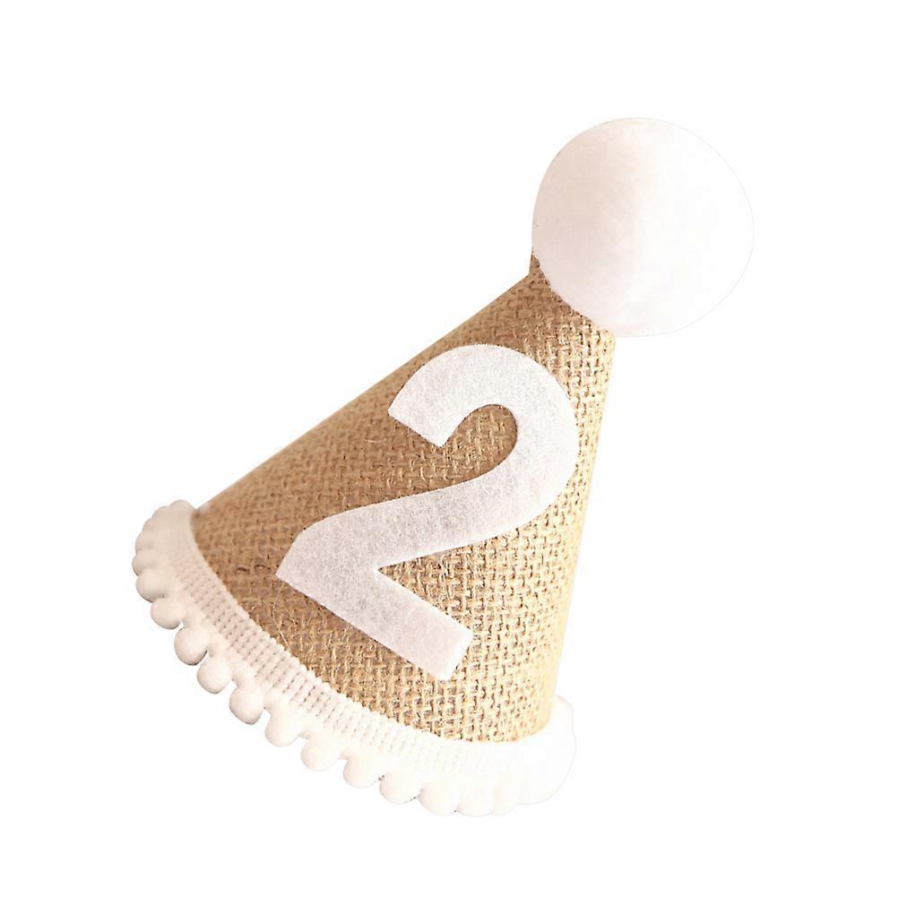 Linen Birthday Party Hat for Kids Assorted Color Decorative Headwear Perfect for Celebrations