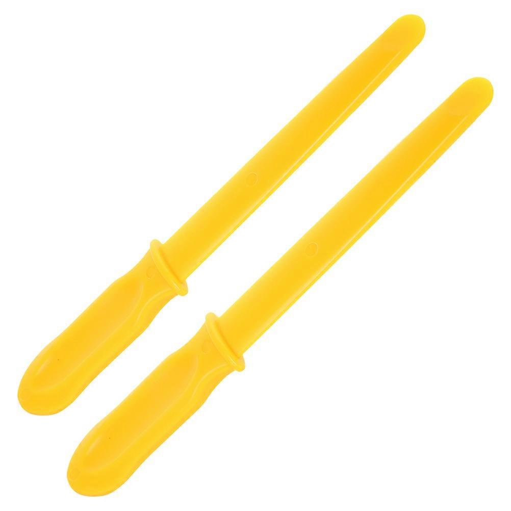 Non Marring Tire Weight Remover Tool Set For Mechanics Automotive Service Yellow 27.80X3.60X1.70CM 2Pcs