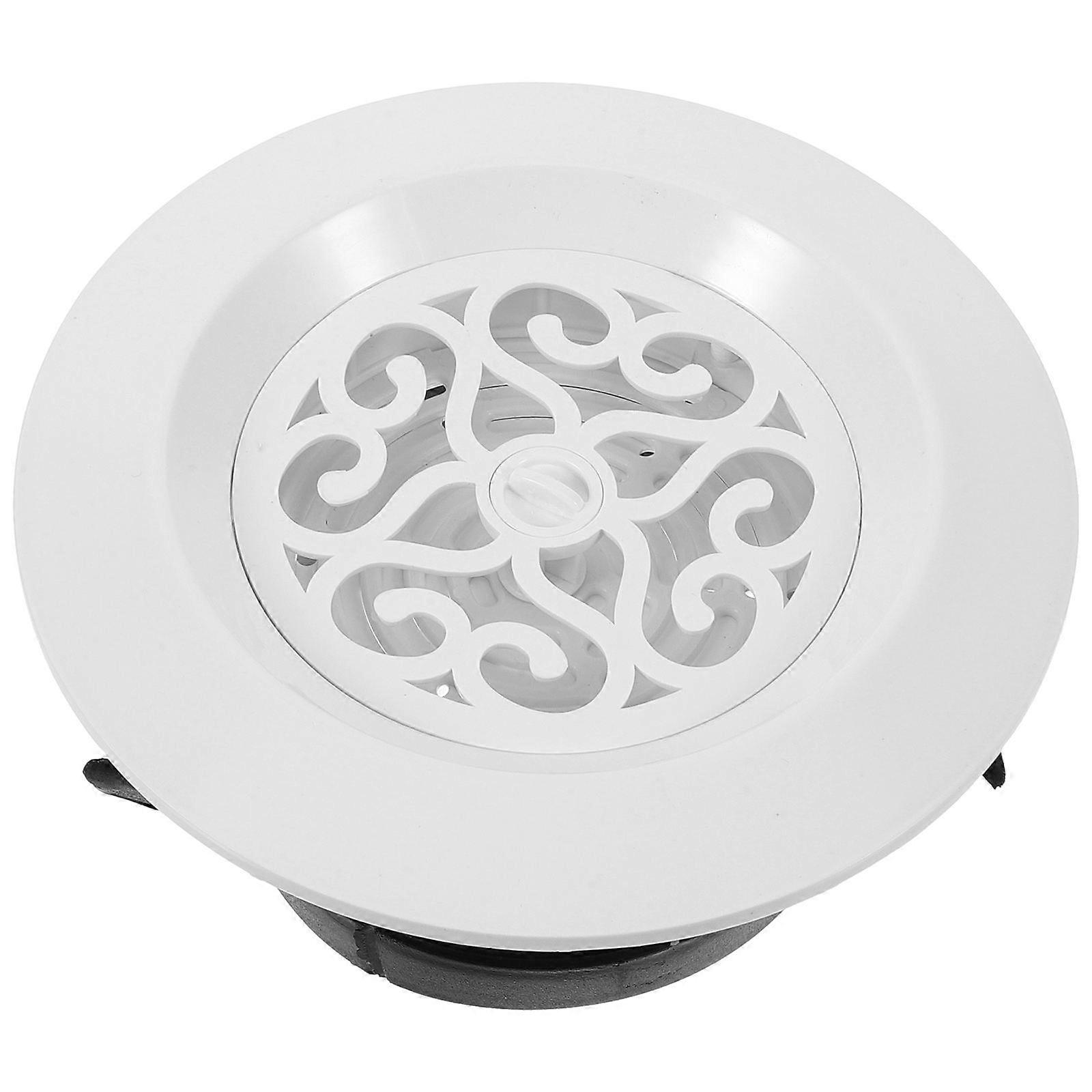 Adjustable Round Soffit Vent Cover Grille for Air Conditioner, Optimal Airflow, Easy Installation for Kitchen or Office