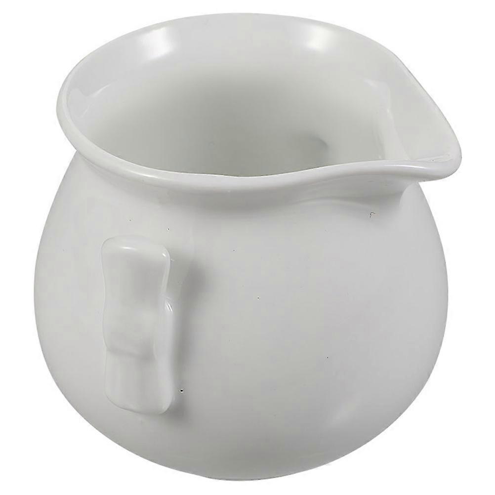 White Ceramic Sauce Boat for Home and Suitable for Any Dining Occasion 5.9 Inches