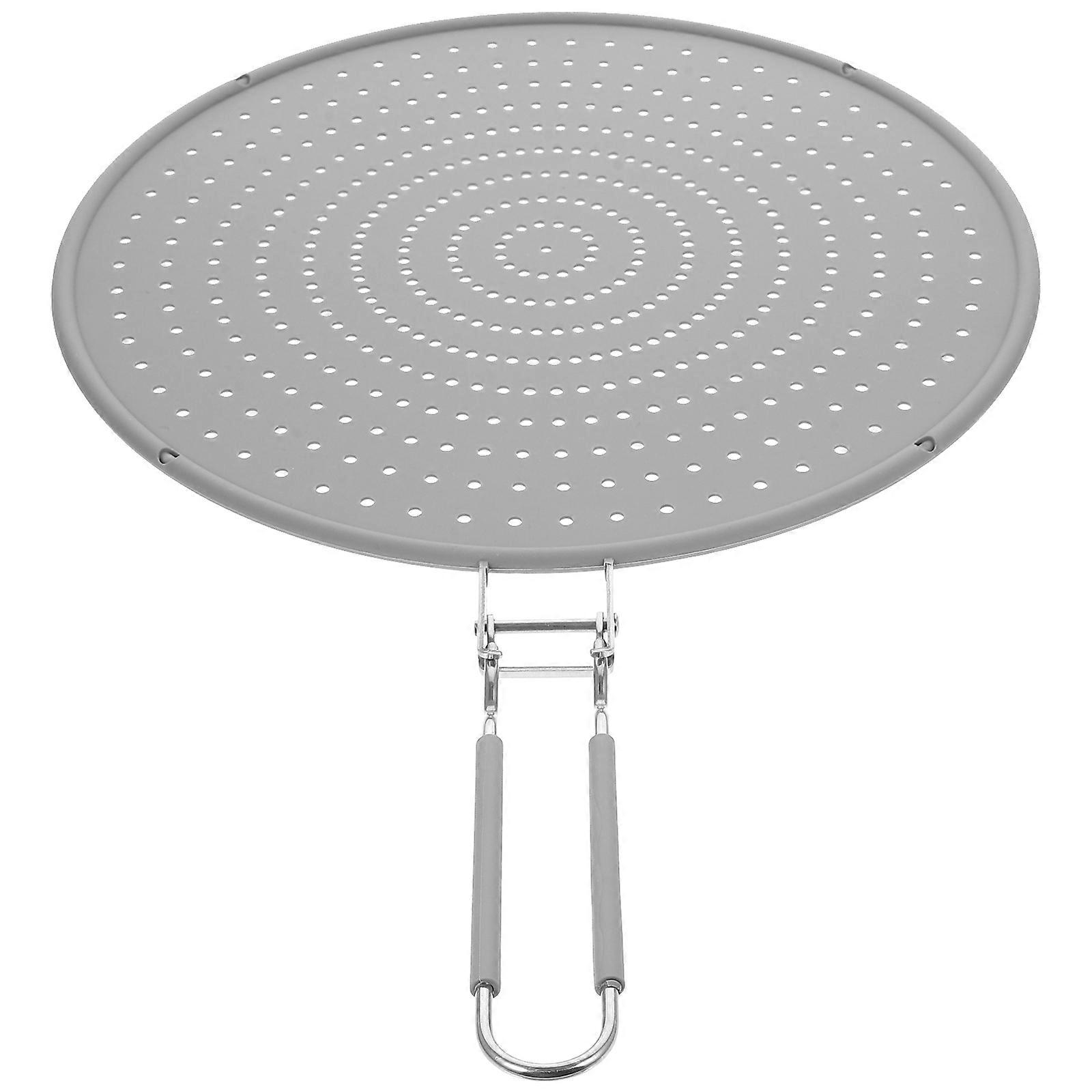 Silicone Mesh Splatter Screen Oil Grease Guard for Frying Pan, Heat Resistant and Easy to Use for Safe Cooking in the Kitchen