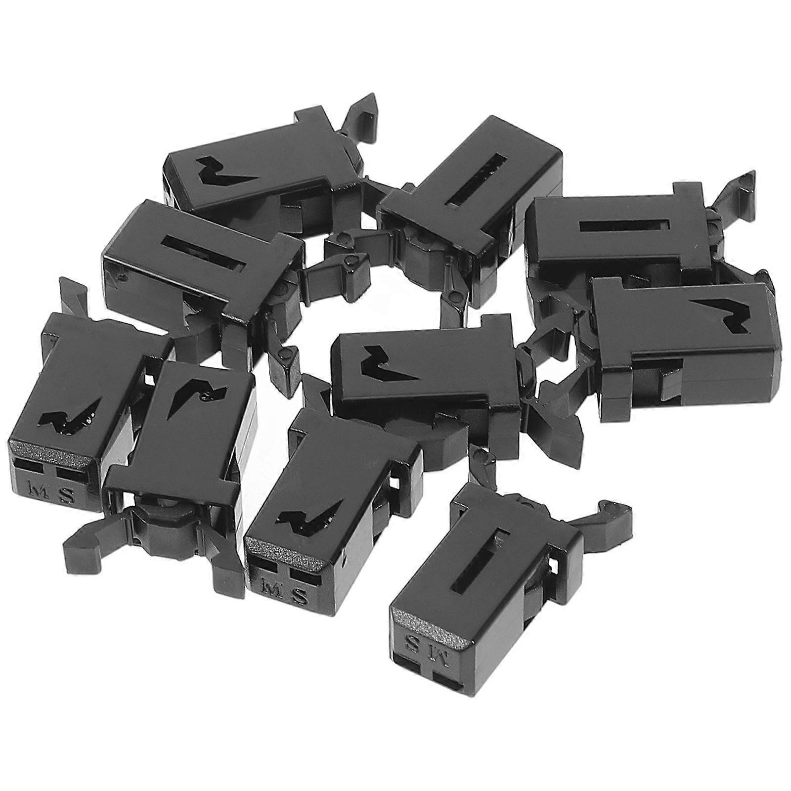 Bin Lid Clasp Trash Can Accessories for Office Use Plastic Material Spring Shape 10Pcs