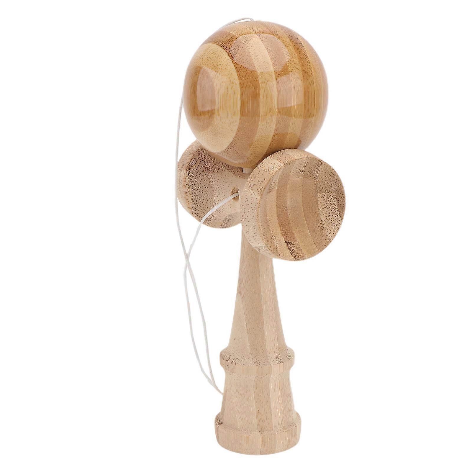 Kendama Toy Wooden Kendama Plaything Indoor Play Burlywood 6CM Reaction Training 1Pc