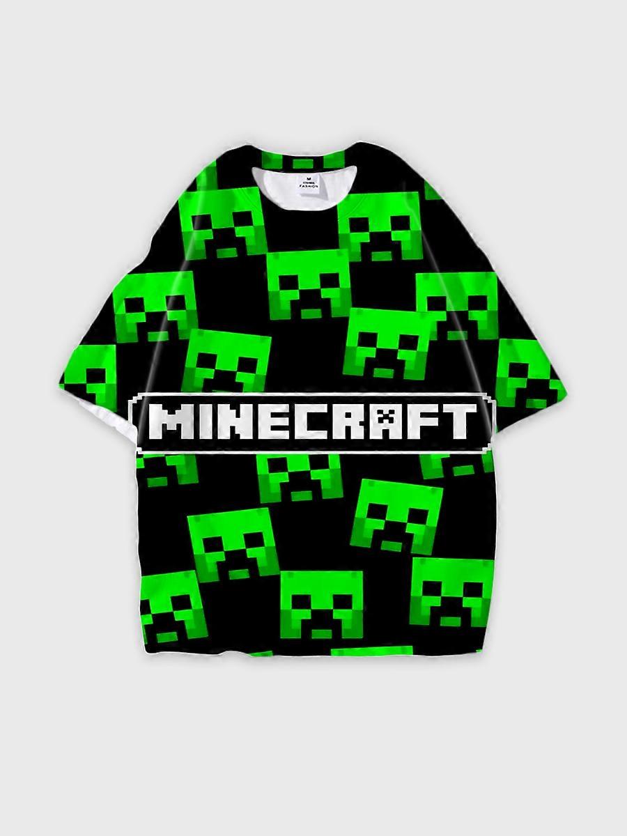 T-shirt round neck Cartoon Role Pattern loose short sleeve E3322