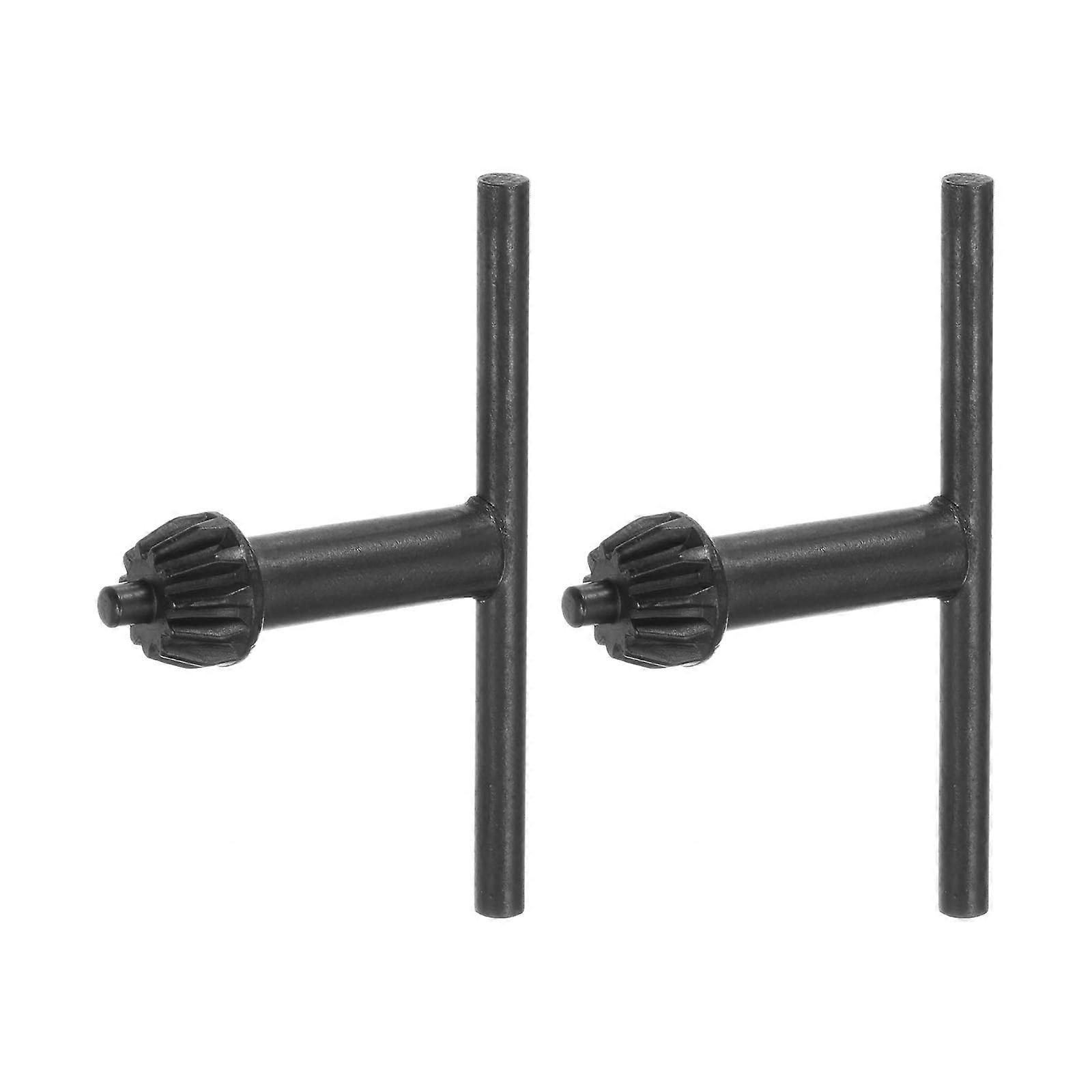 Drill Chuck Key 3 Mm 11 Teeth For 0.3-4 Mm Drill Chuck Black Pack Of 2