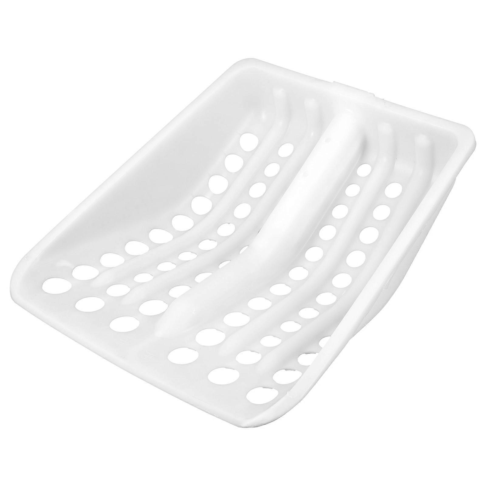 Multipurpose Sieve for Kids Playing White Plastic with Durable Design 7 Inch