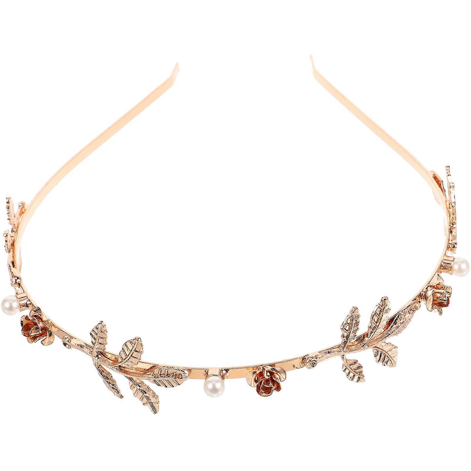 Metallbrudhårbandskrona för kvinnors bröllopsbruk