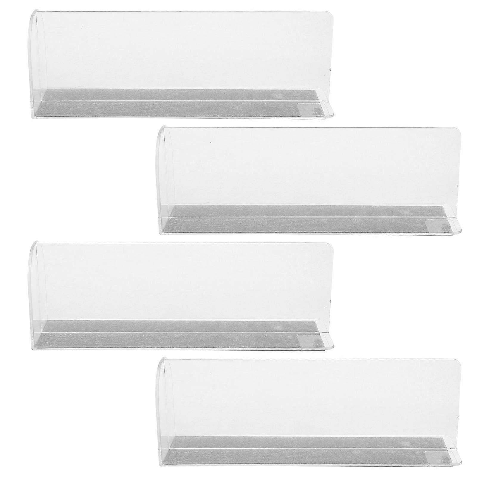 Reusable Plastic Divider L-Shaped Organization Convenience Store Displays 4Pcs