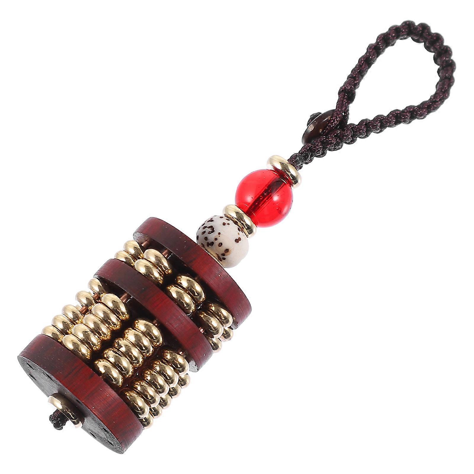 Creative Keychain Pendant Abacus Hanging Decor for Car Interior 1 Set