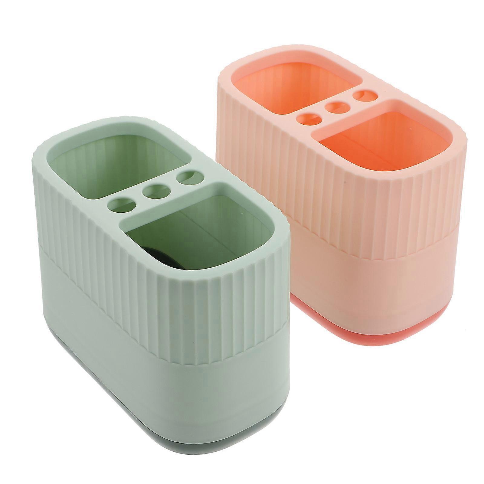 Creative Pen Holder 2Pcs Assorted Color Desktop Organization Tools For Students And Professionals 14X10X7.5CM